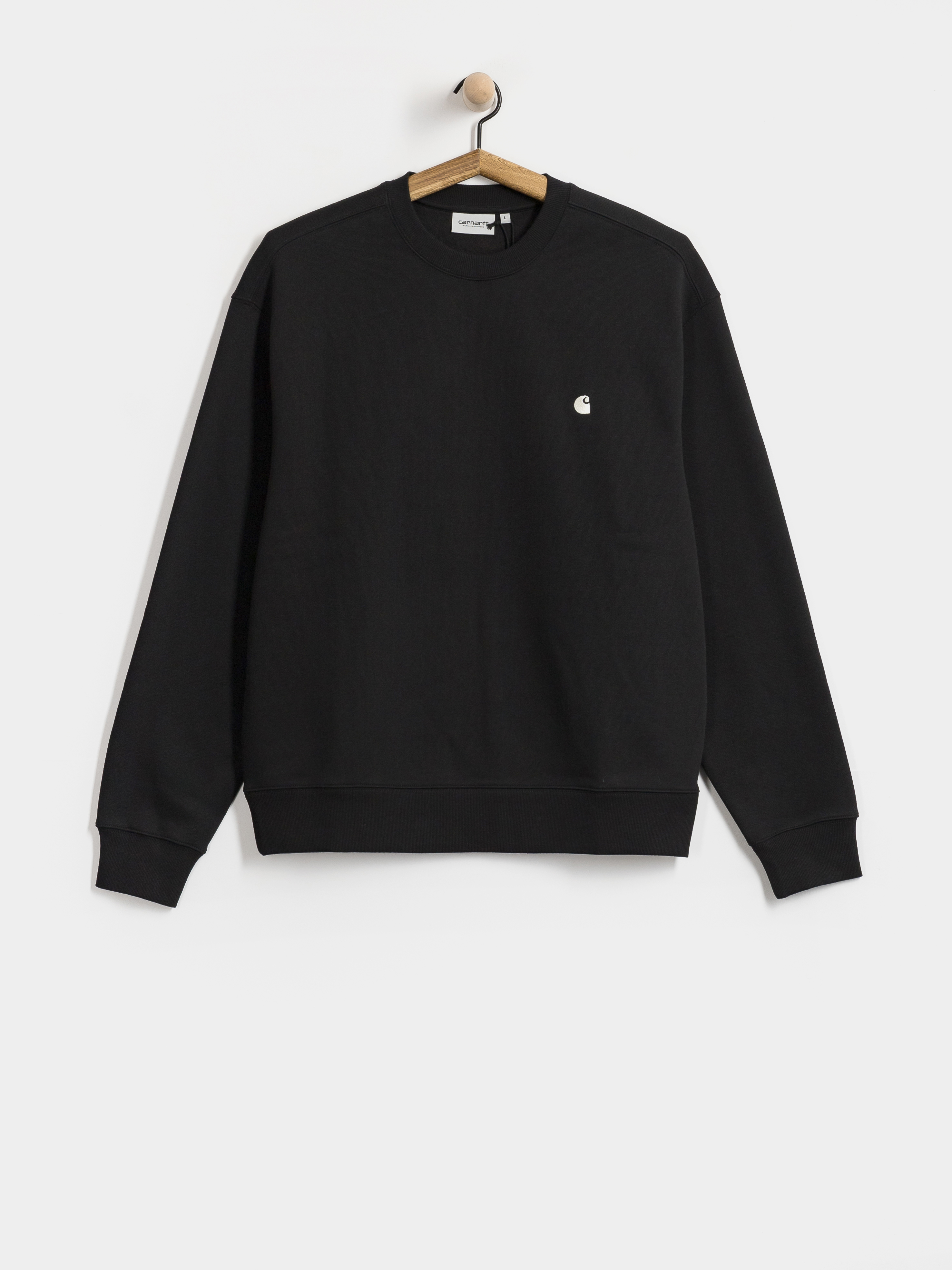 Mikina Carhartt WIP Mack (black/wax)