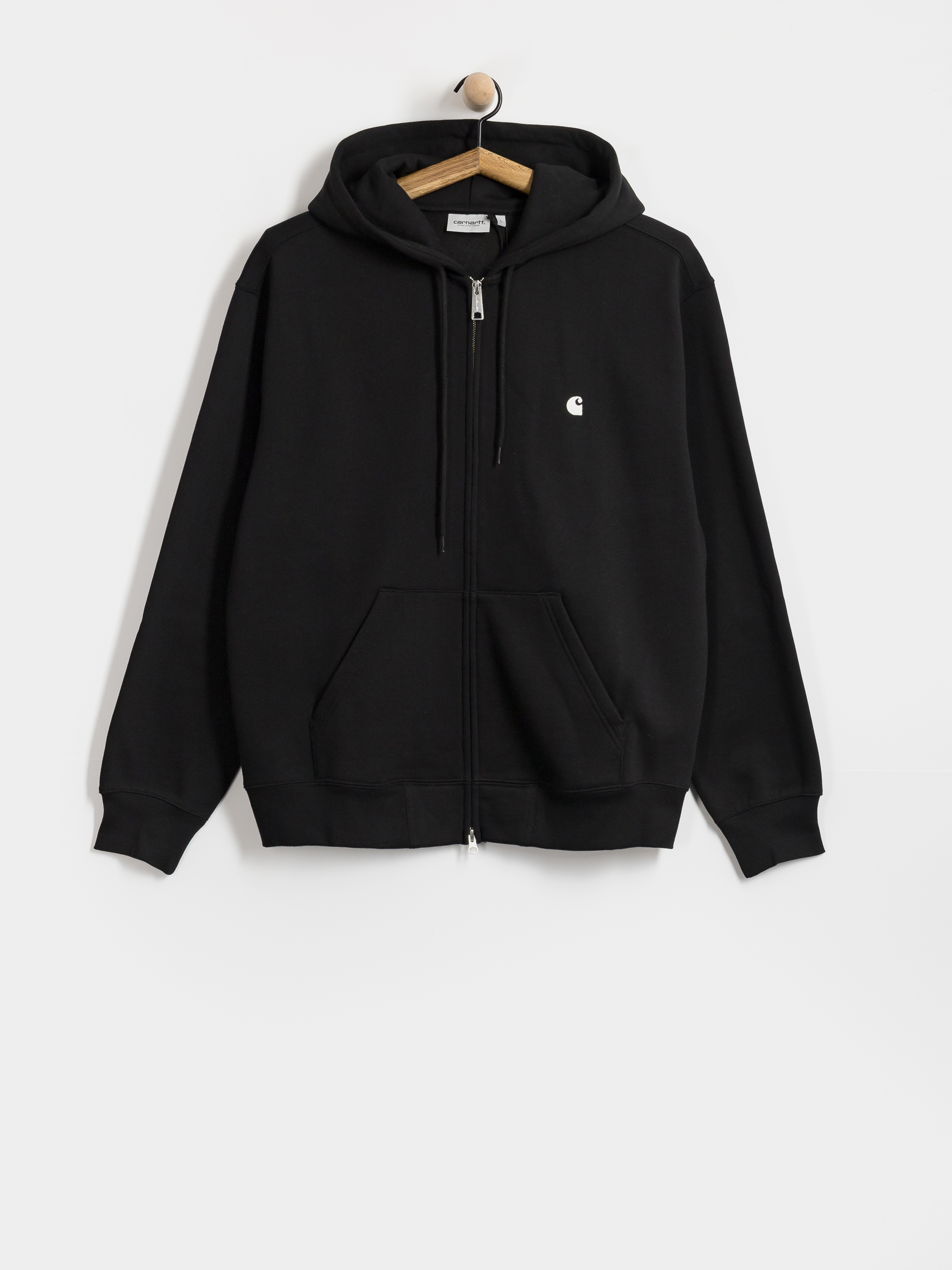 Mikina s kapucí Carhartt WIP Mack ZHD (black/wax)