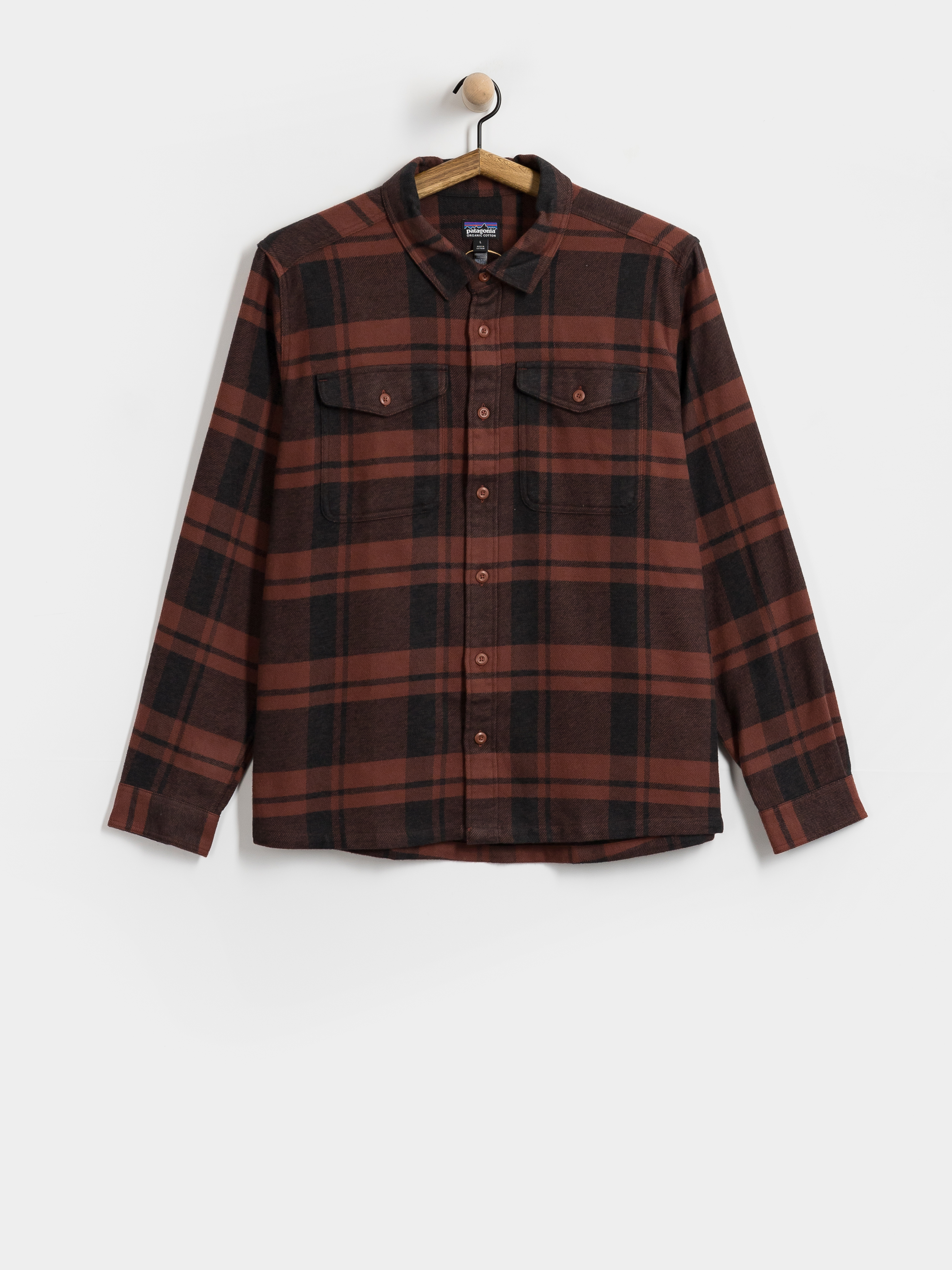 Košile Patagonia Fjord Flannel (powder rusty red)