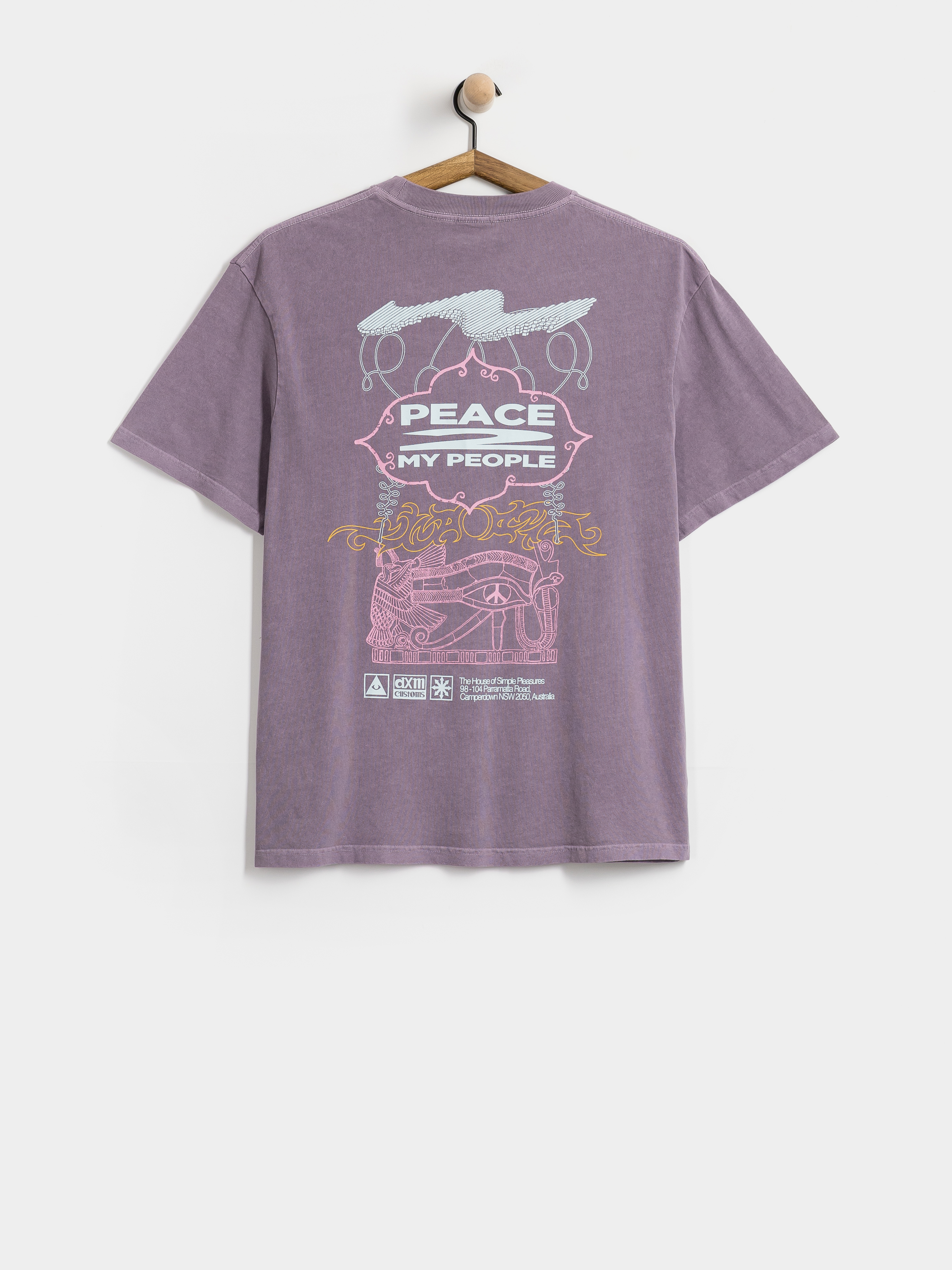 Tričko Deus Ex Machina Easy Peacey (grape purple)