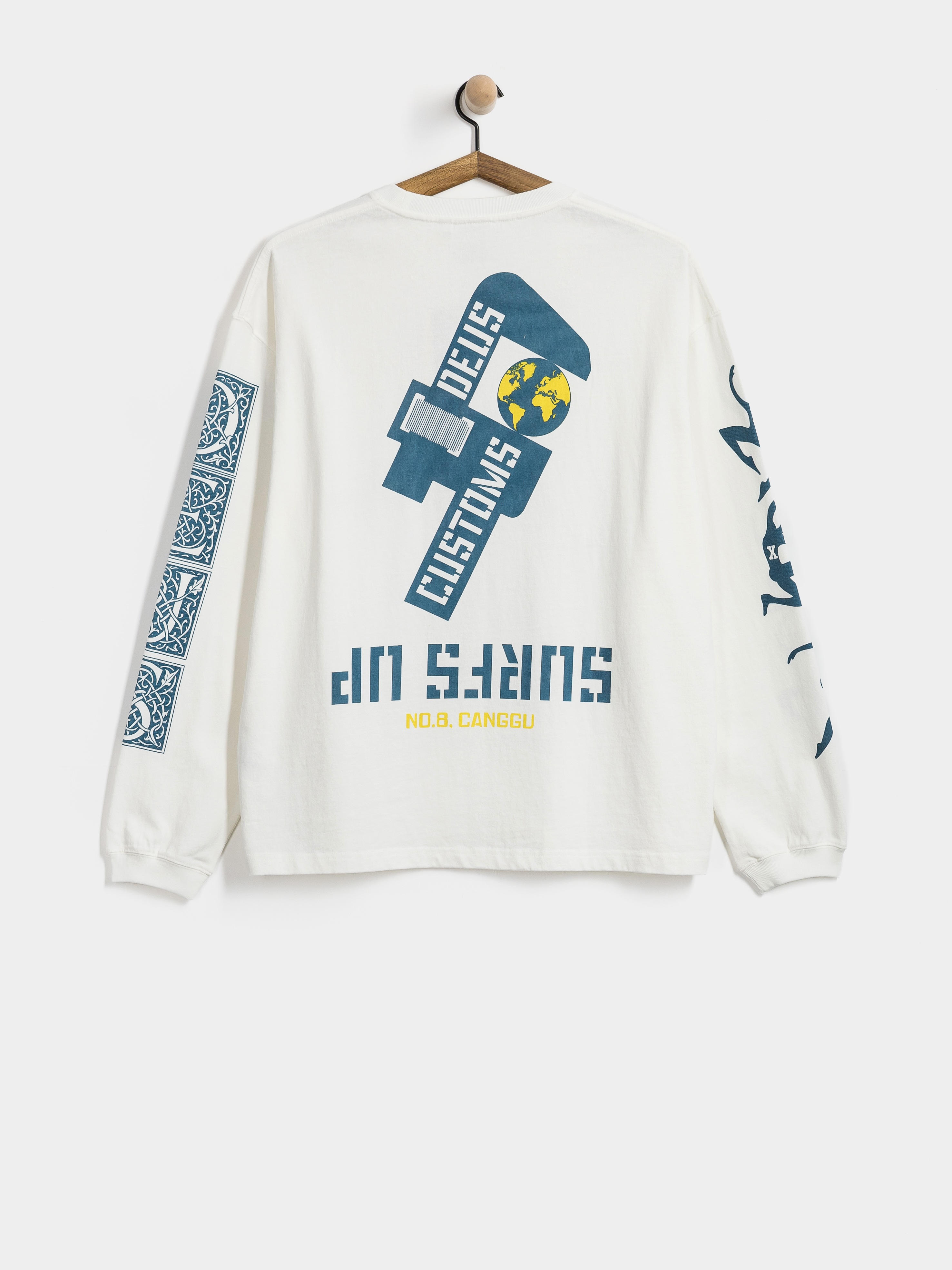 Triko Deus Ex Machina Swell Maps Os (vintage white)