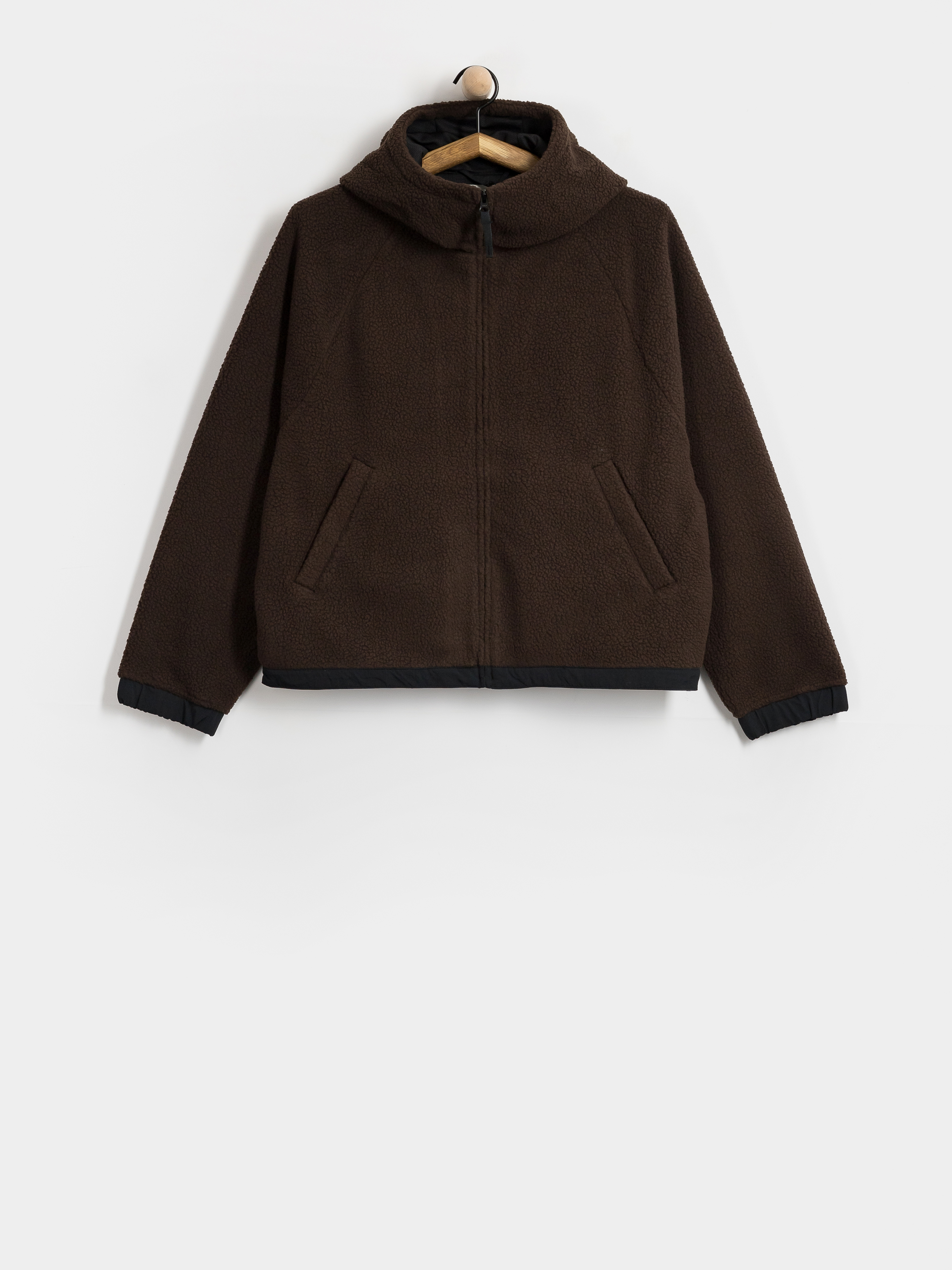 Fleecová mikina Carhartt WIP Hooded Limn C Wmn (tobacco/brown)