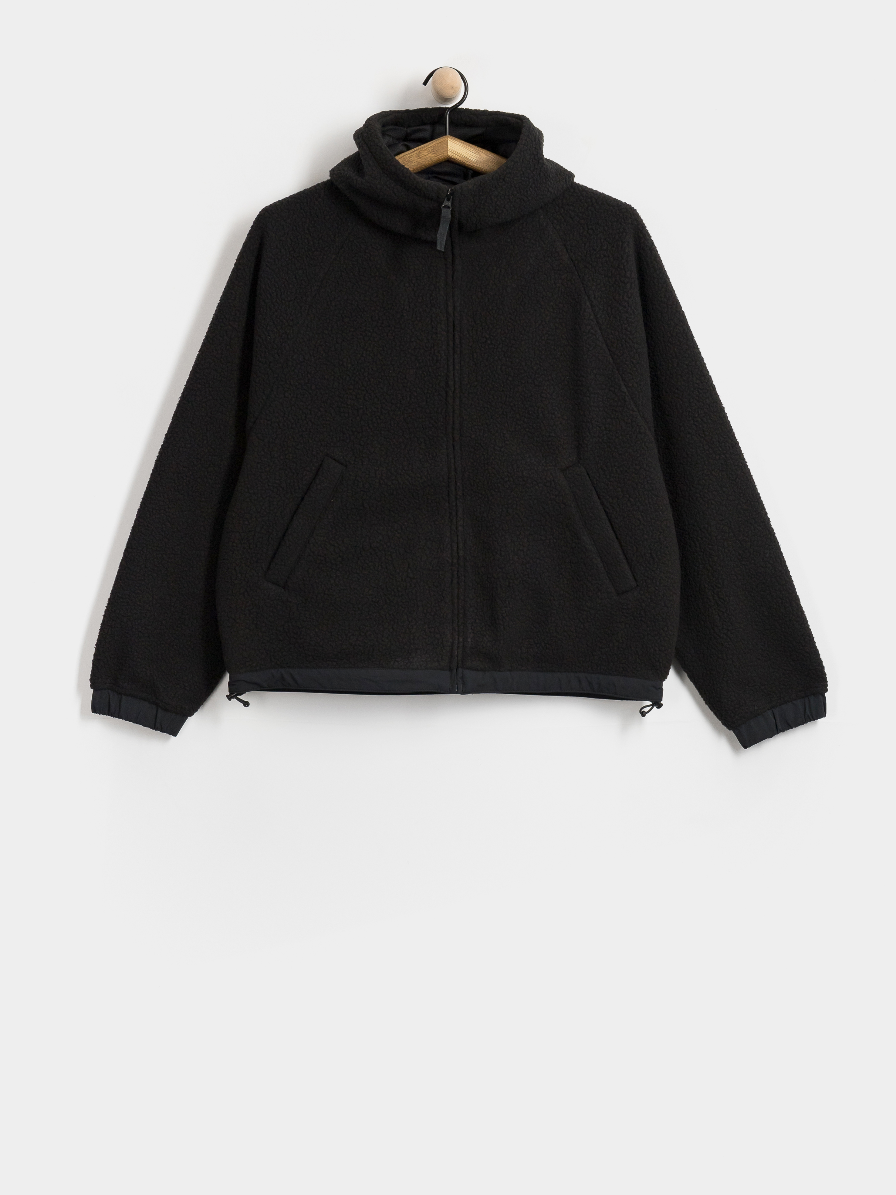 Fleecová mikina Carhartt WIP Hooded Limn C Wmn (black/flint)