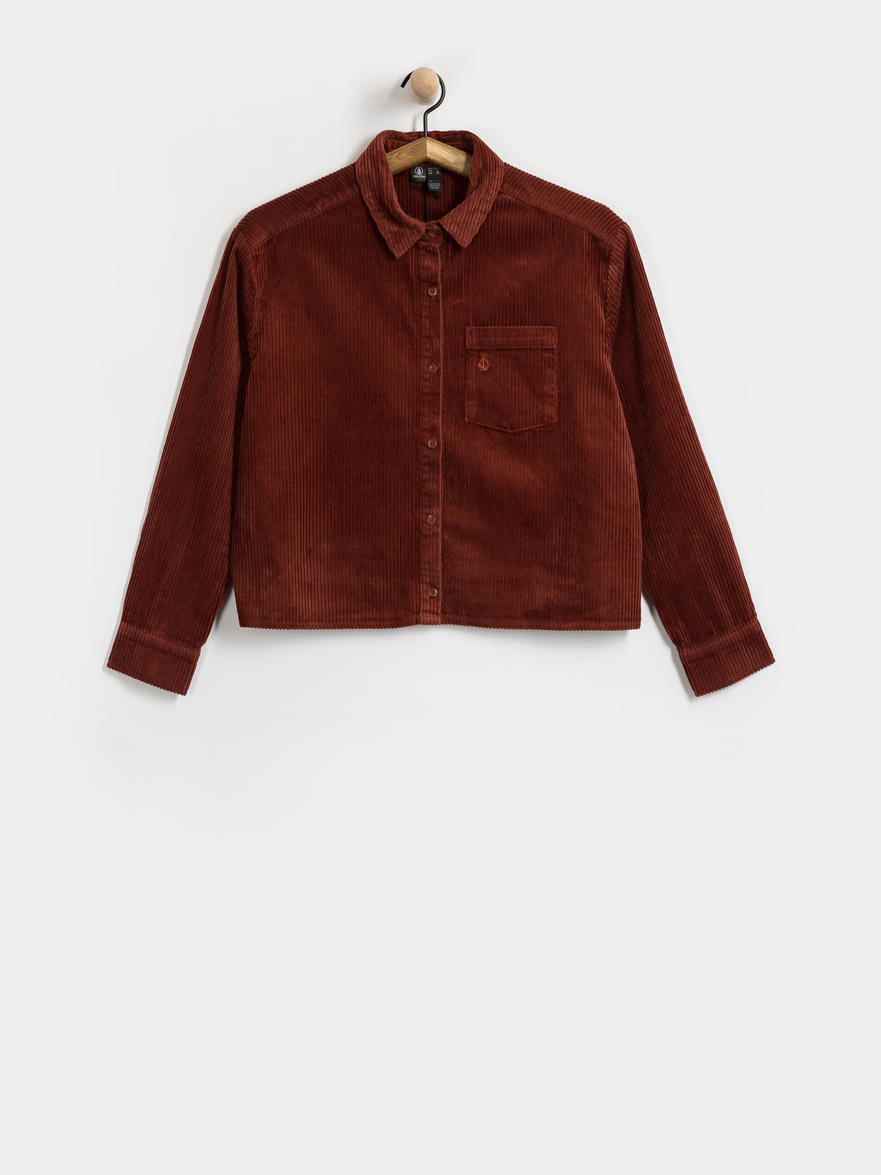 Košile Volcom Weellow Cord Shirt Wmn (brick)