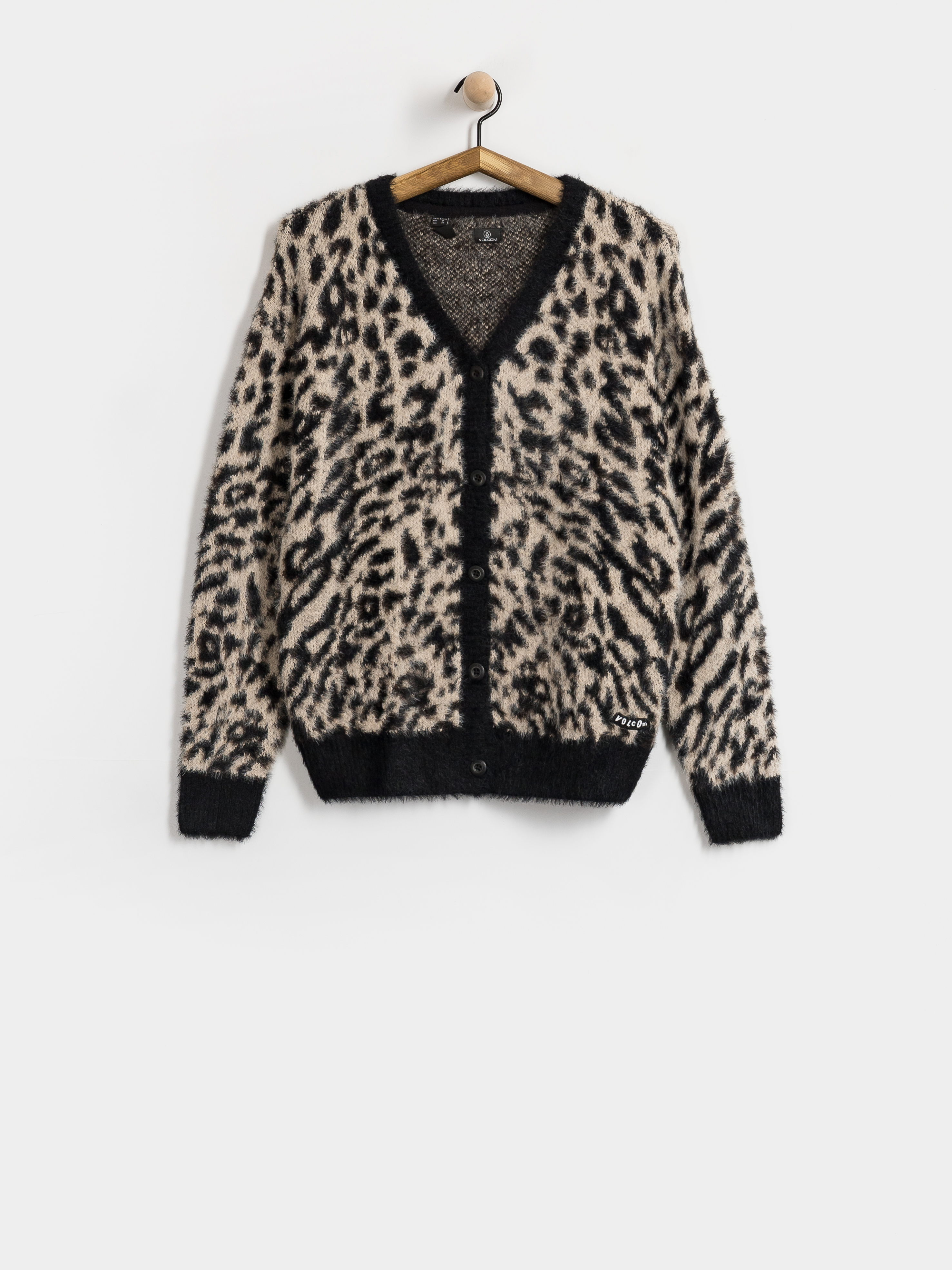 Svetr Volcom Tigardi Cardigan Wmn (animal print)