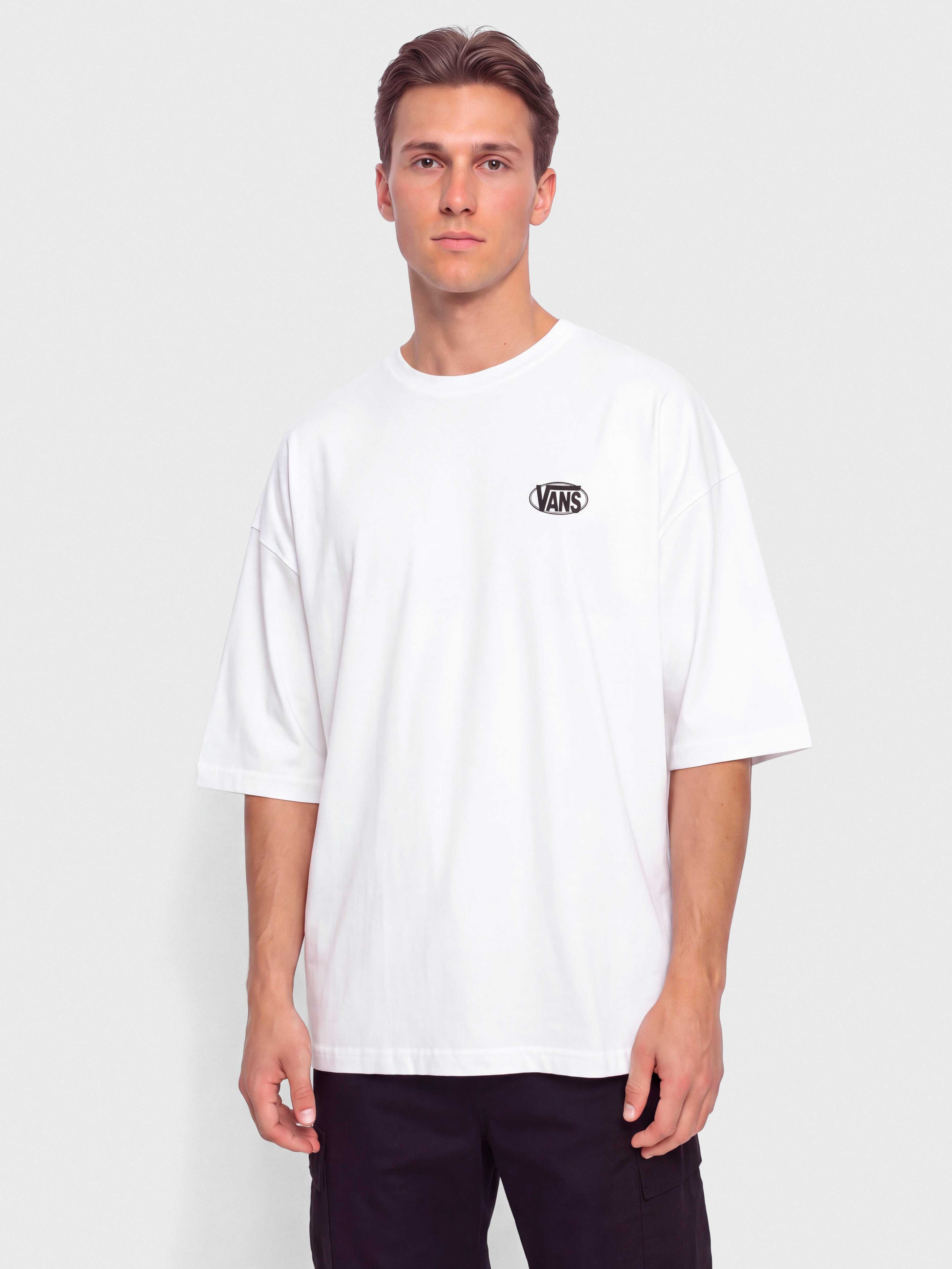 Tričko Vans Oval Logo Loose (white)