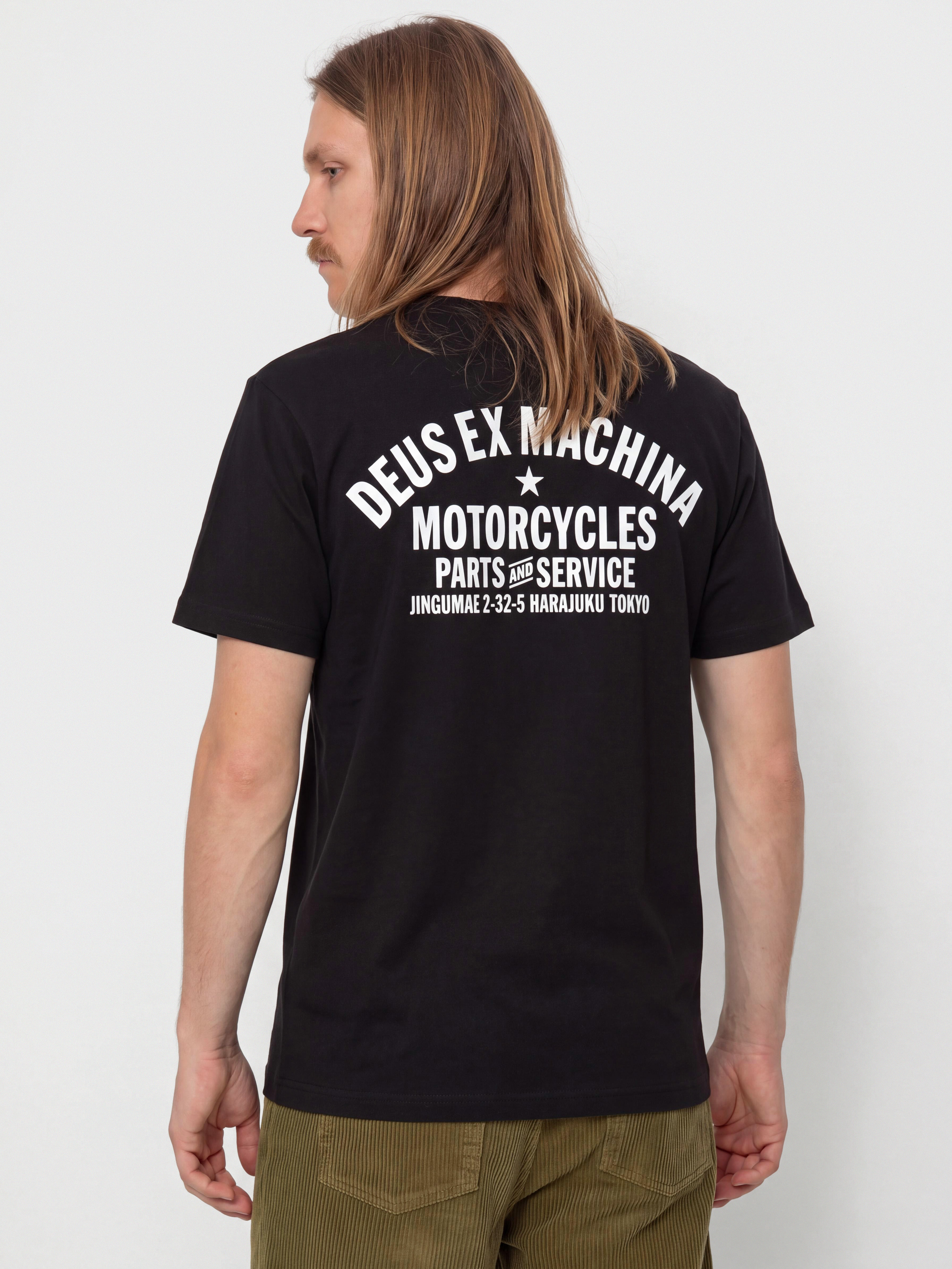 Tričko Deus Ex Machina Harajuku Address (black)