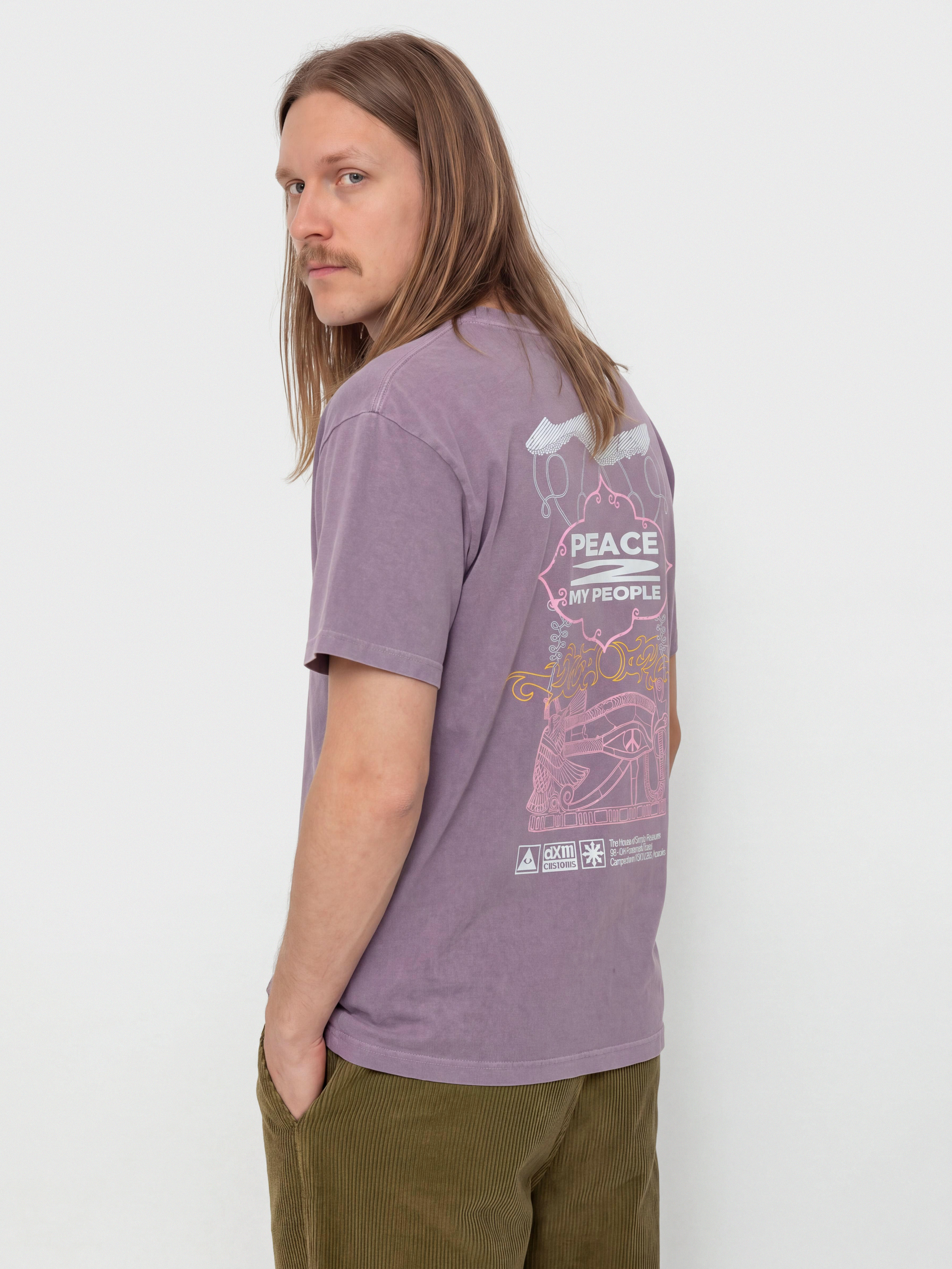 Tričko Deus Ex Machina Easy Peacey (grape purple)