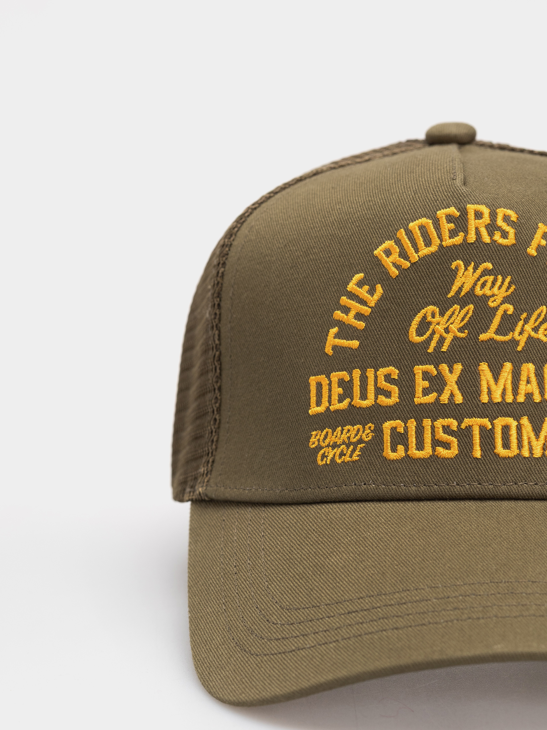 Kšiltovka  Deus Ex Machina Shook Ones Trucker (olive green)