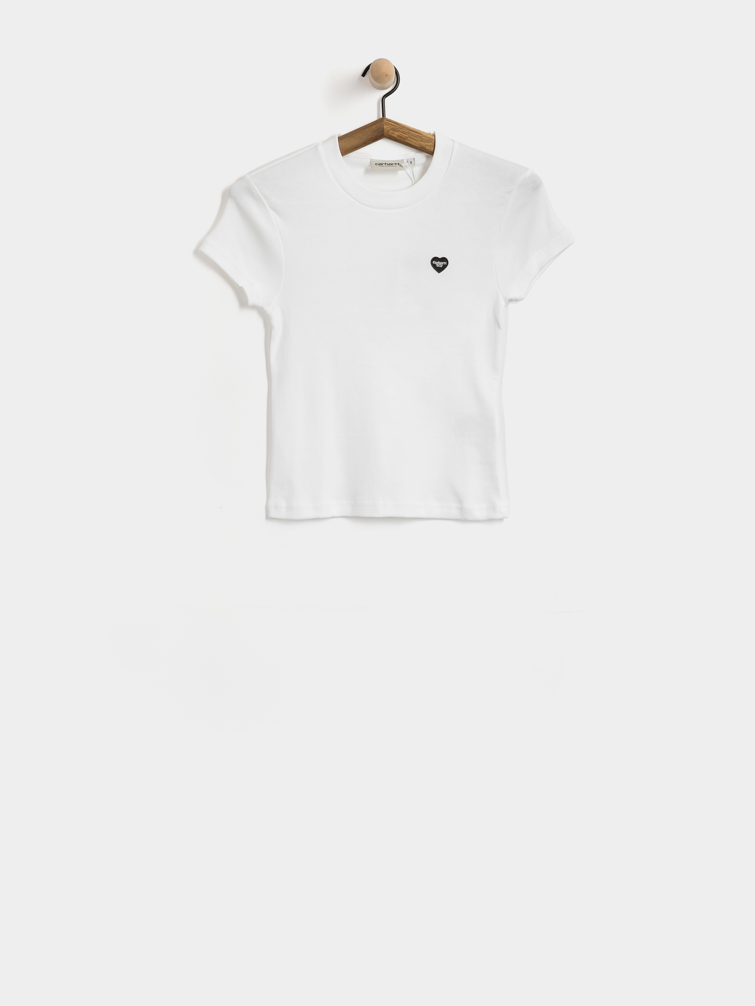 Tričko Carhartt WIP Small Heart Patch Wmn (white/black)
