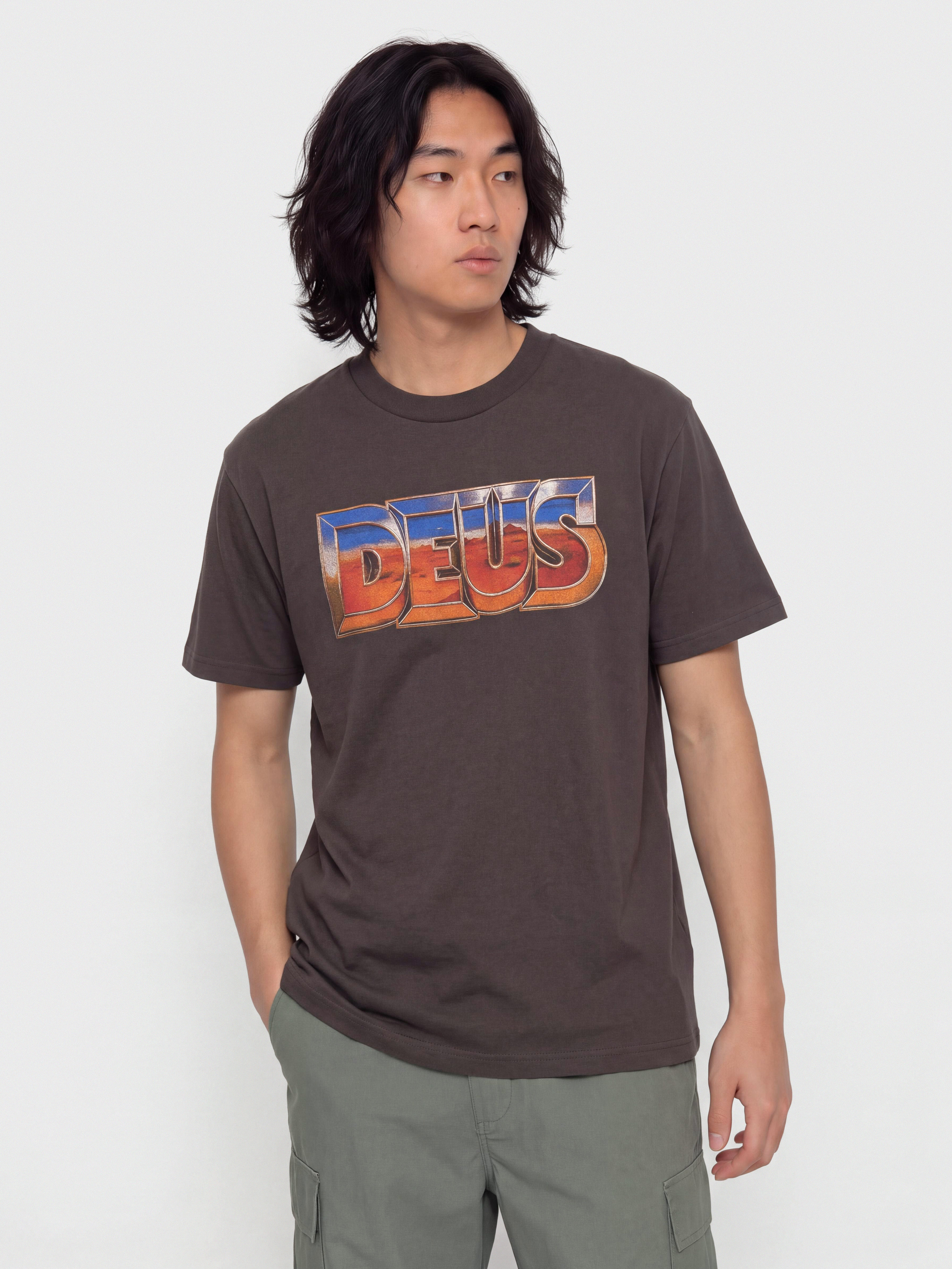 Tričko Deus Ex Machina Desert Rambler (anthracite grey)