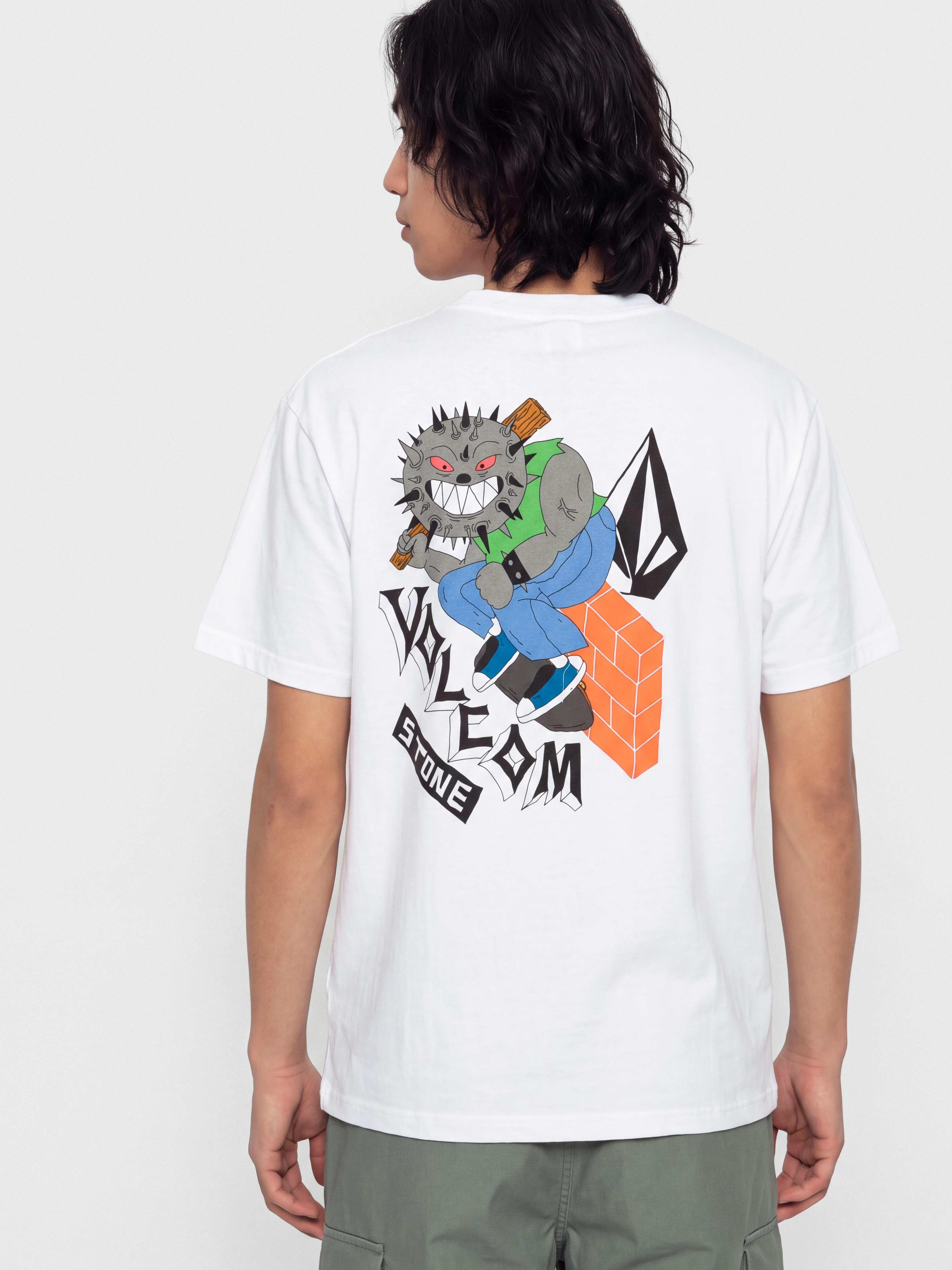 Tričko Volcom Sk8 Break Lse (white)