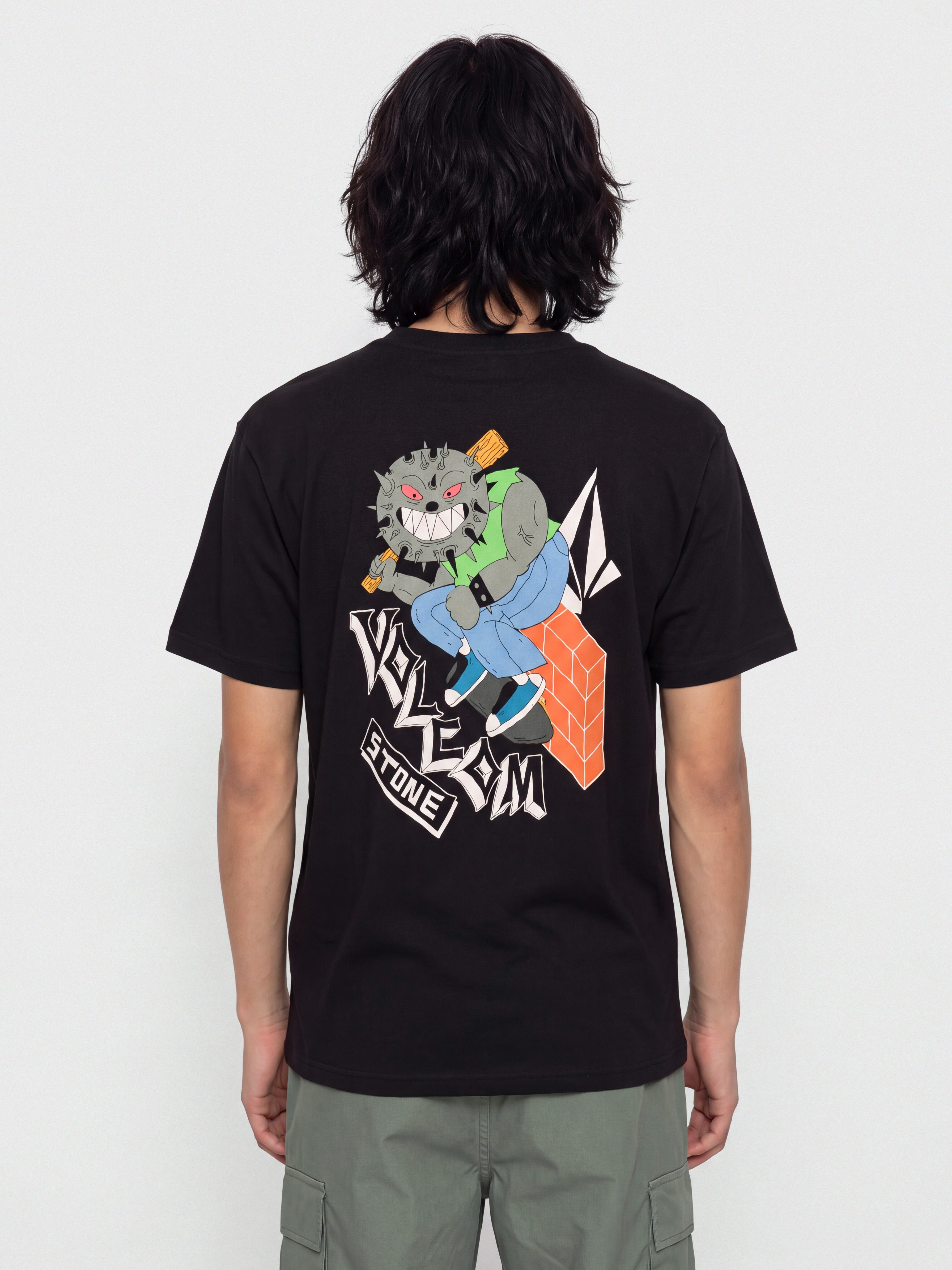 Tričko Volcom Sk8 Break Lse (black)