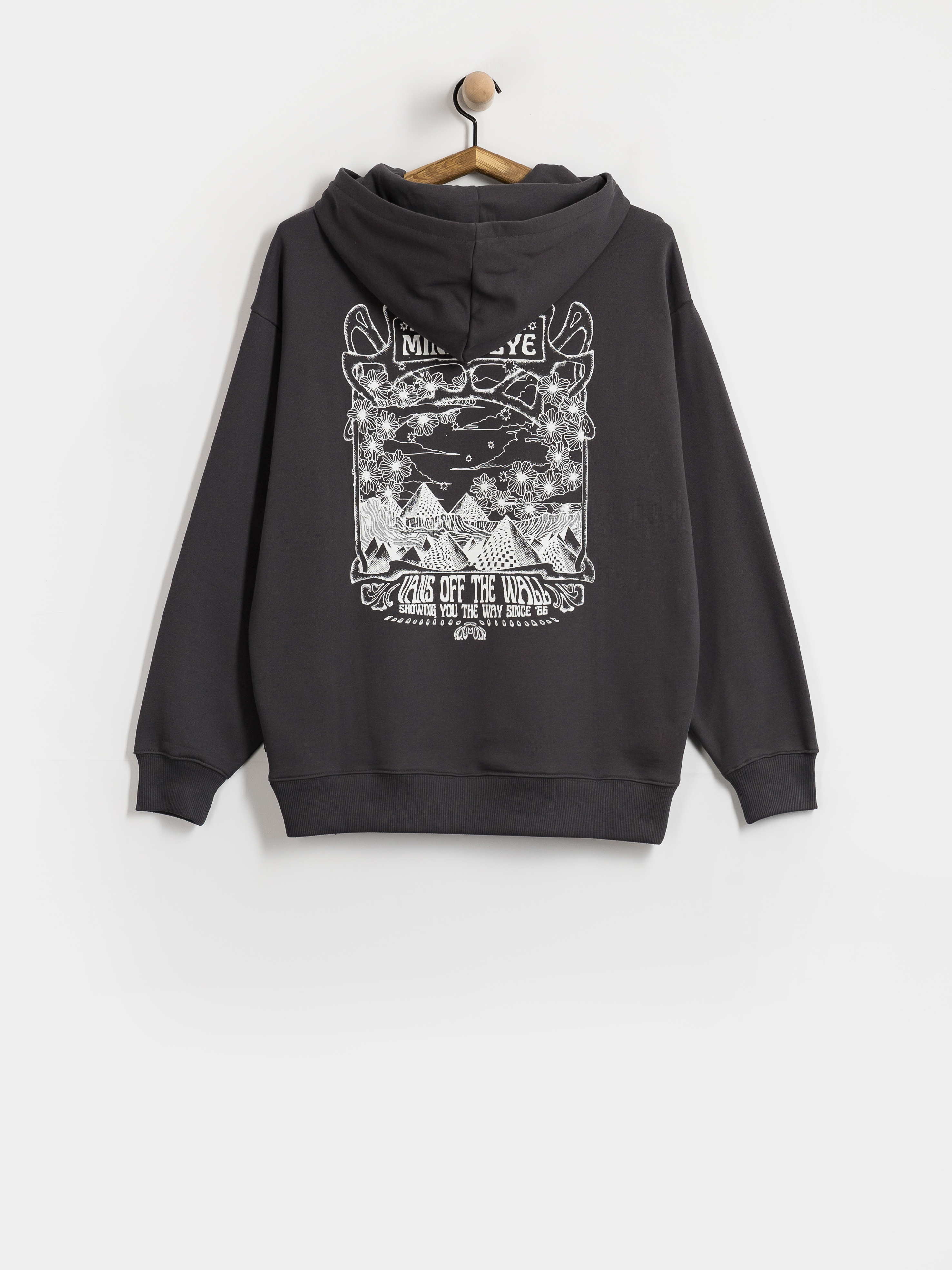 Mikina s kapucí Vans Minds Eye Os HD Wmn (charcoal grey)