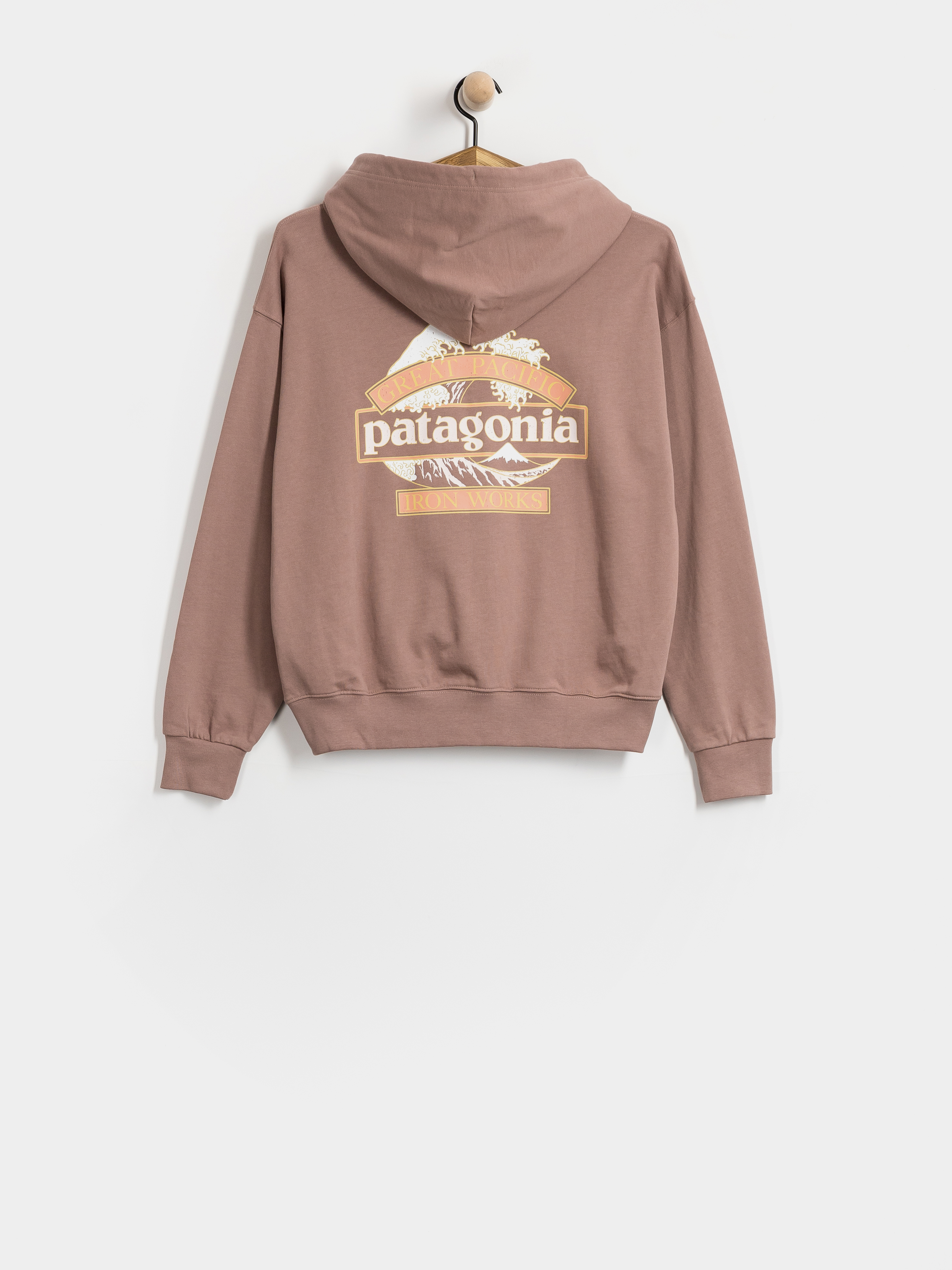Mikina s kapucí Patagonia Great Waves Daily HD Wmn (moonrise taupe)