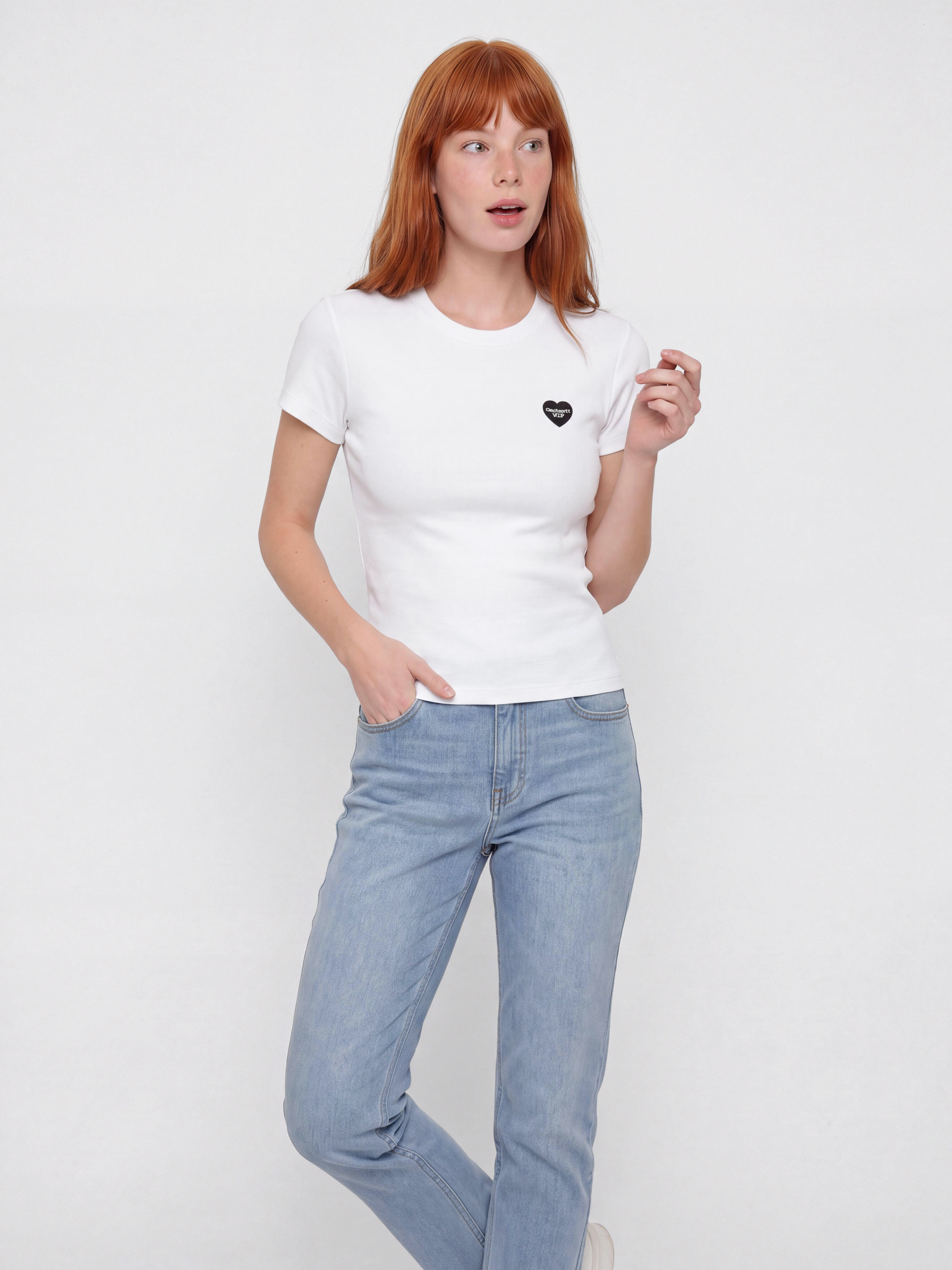 Tričko Carhartt WIP Small Heart Patch Wmn