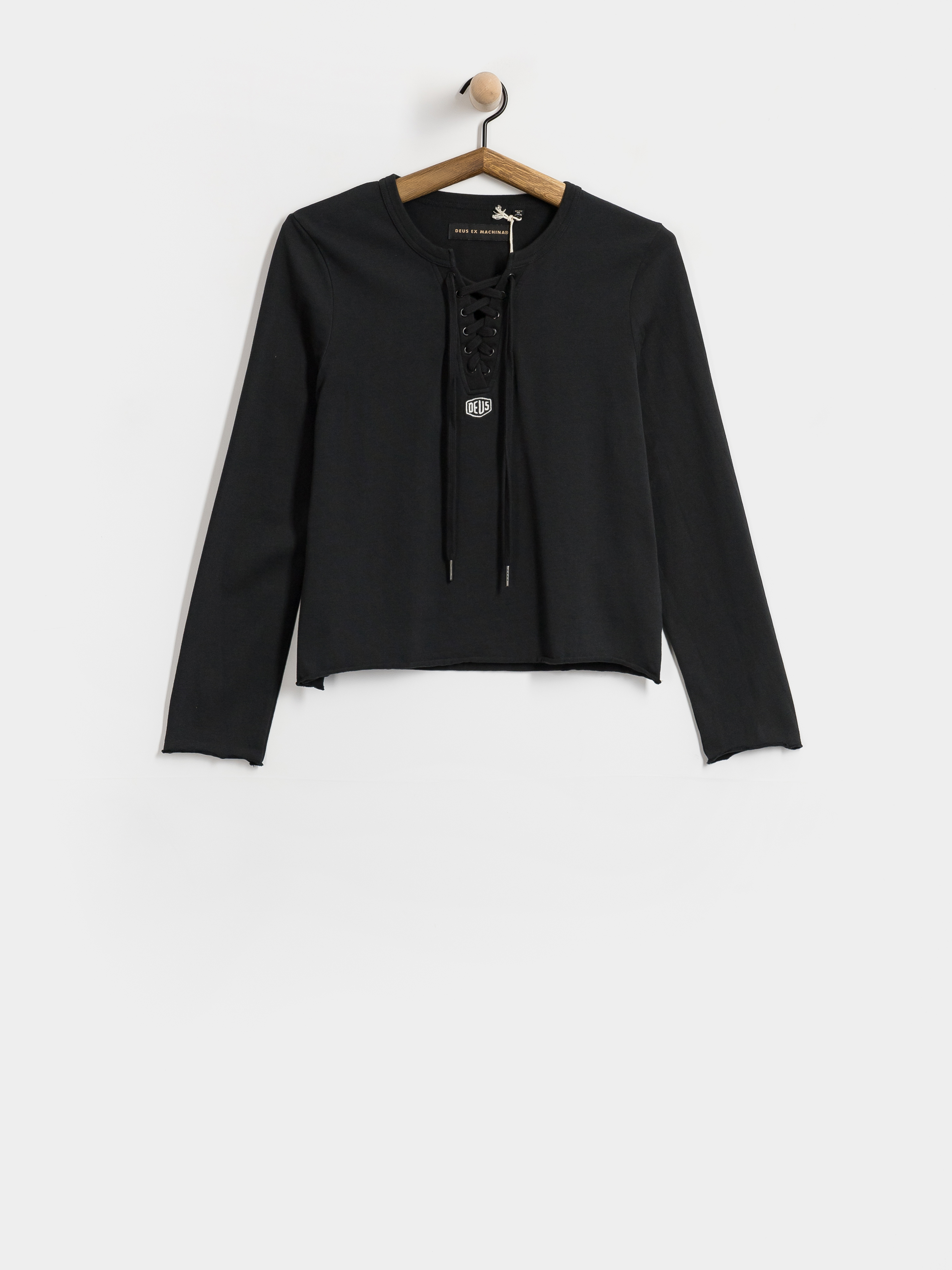 Triko Deus Ex Machina Stoppa Lace Up Top Wmn (black)