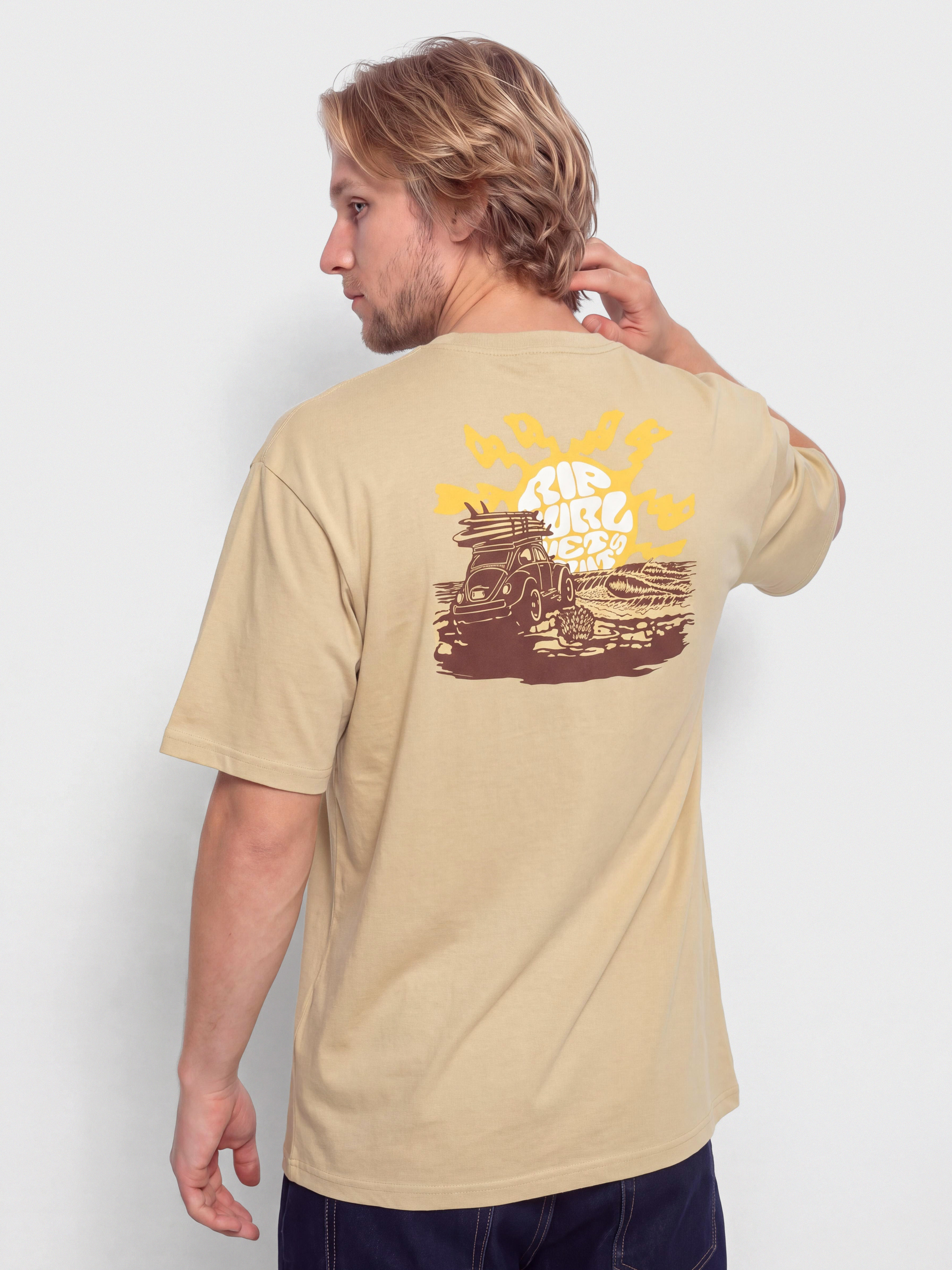 Tričko Rip Curl Surf Trip (khaki sand)