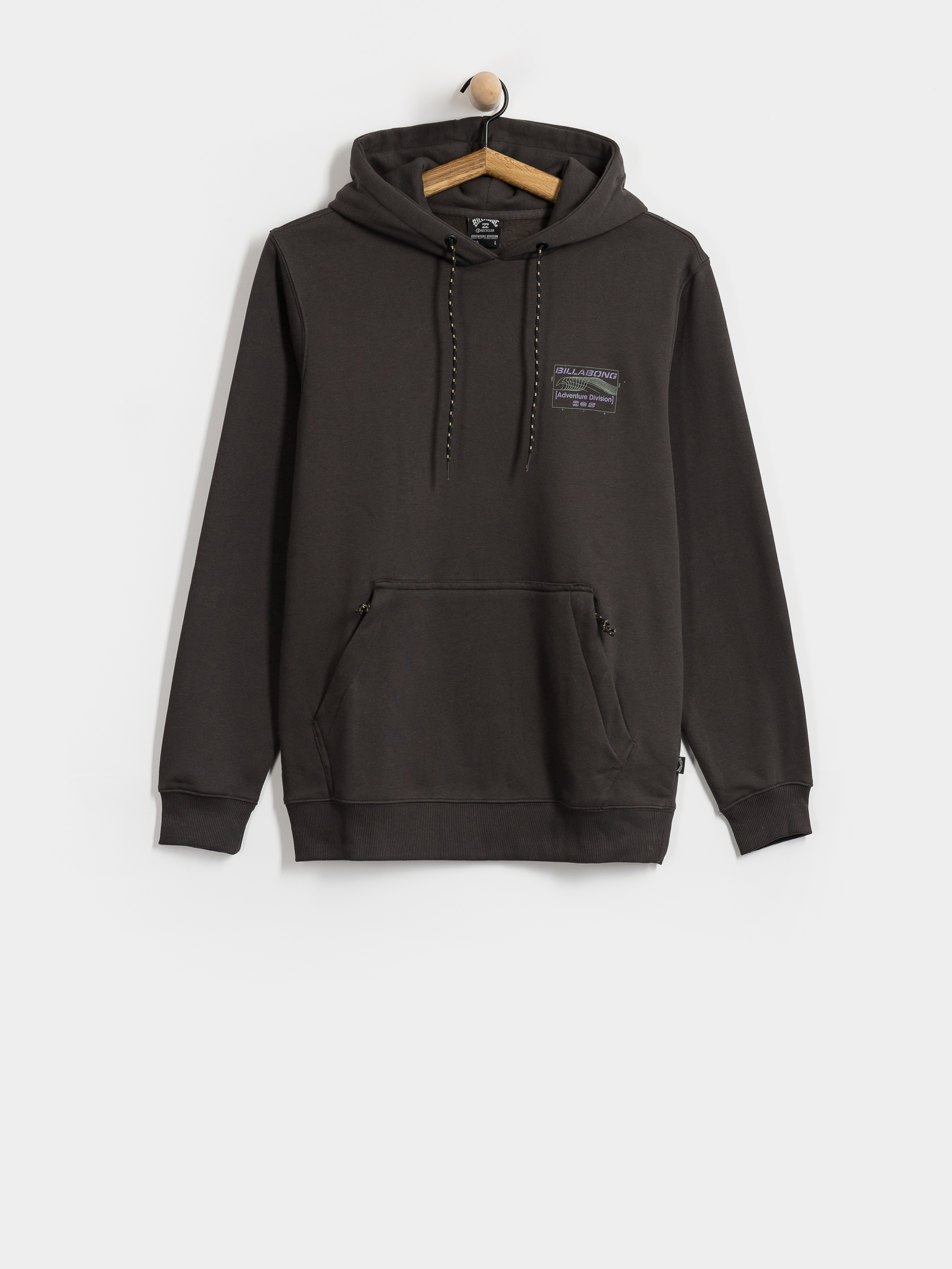 Mikina s kapucí Billabong Compass HD (washed black)
