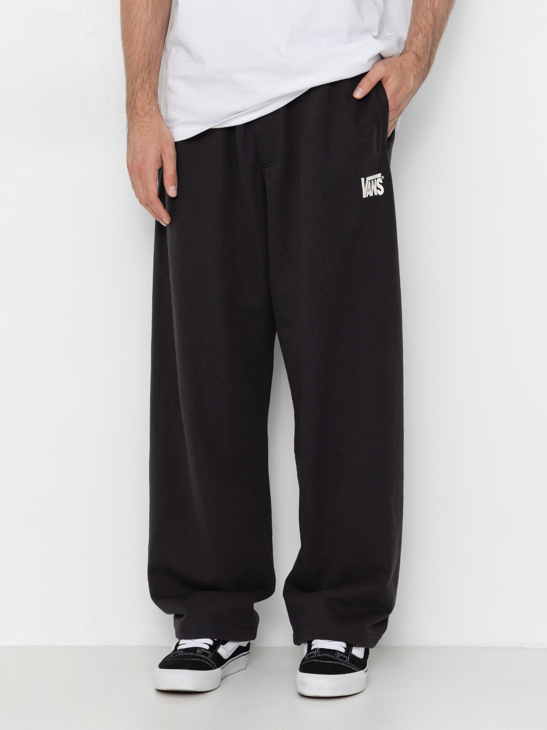 Kalhoty Vans Stretch Logo Straight Leg (black)
