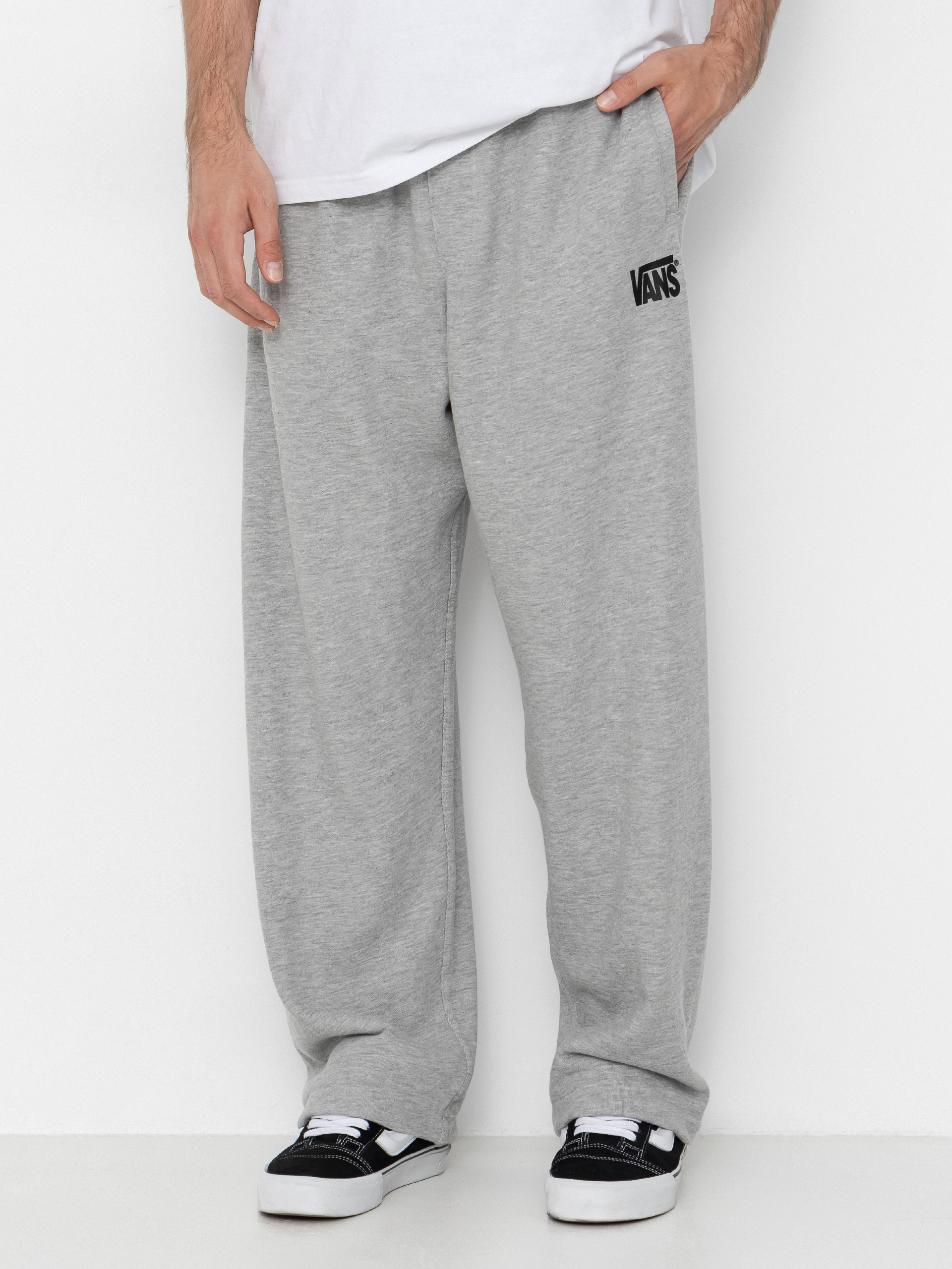 Kalhoty Vans Stretch Logo Straight Leg (cement heather)