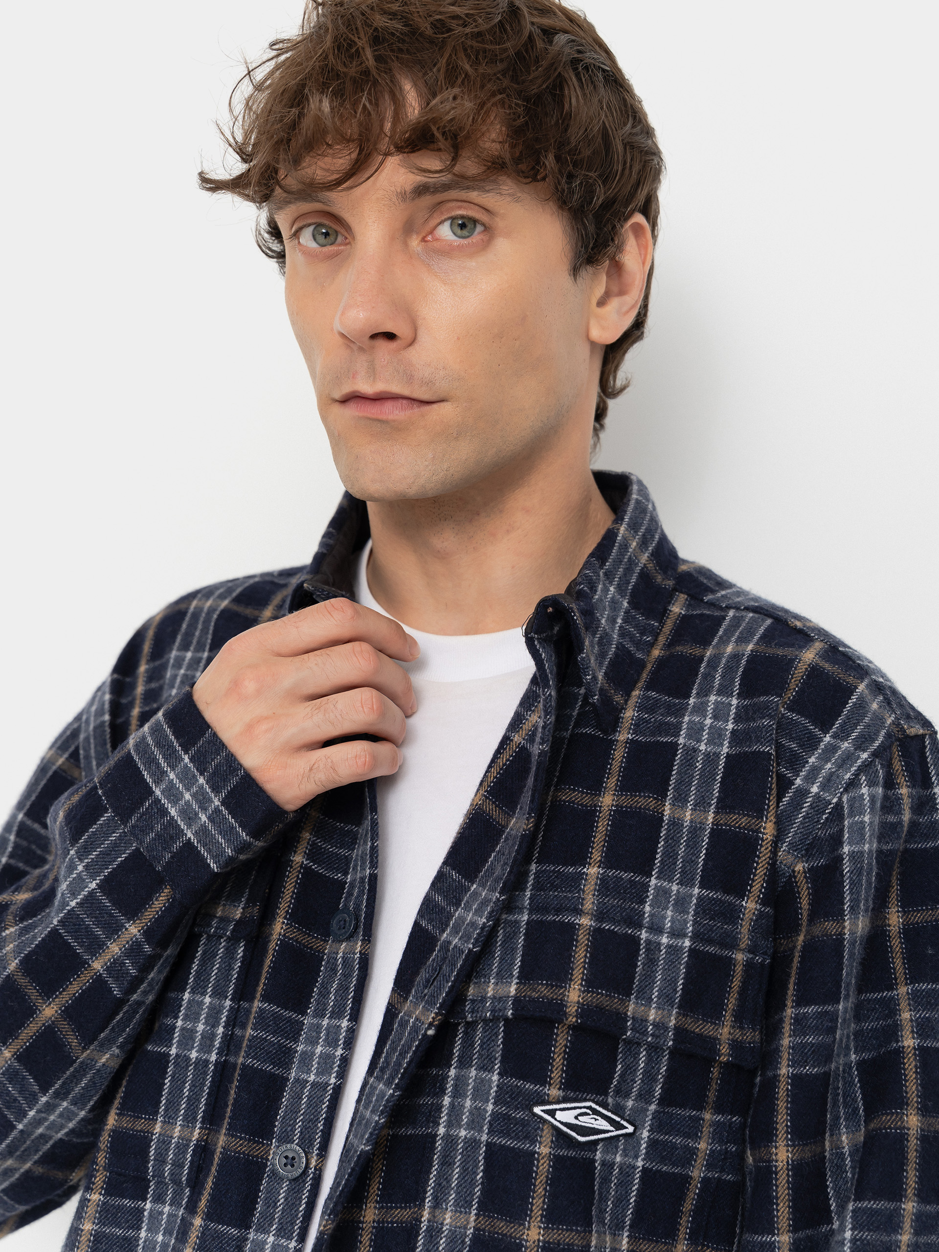 Košile Quiksilver Diamond Wool (dark navy diamond check)