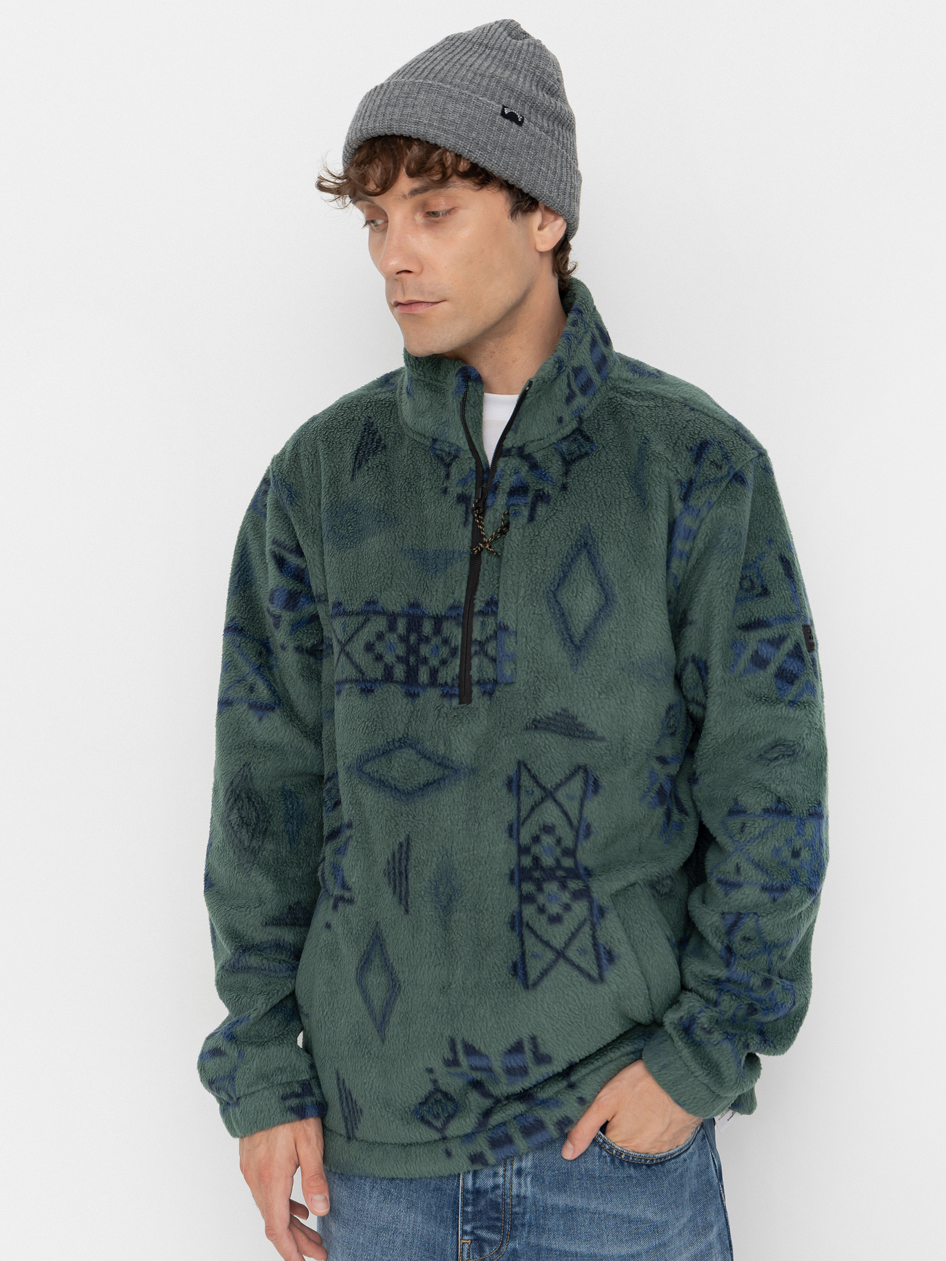 Fleecová mikina Billabong Boundary Mock Neck