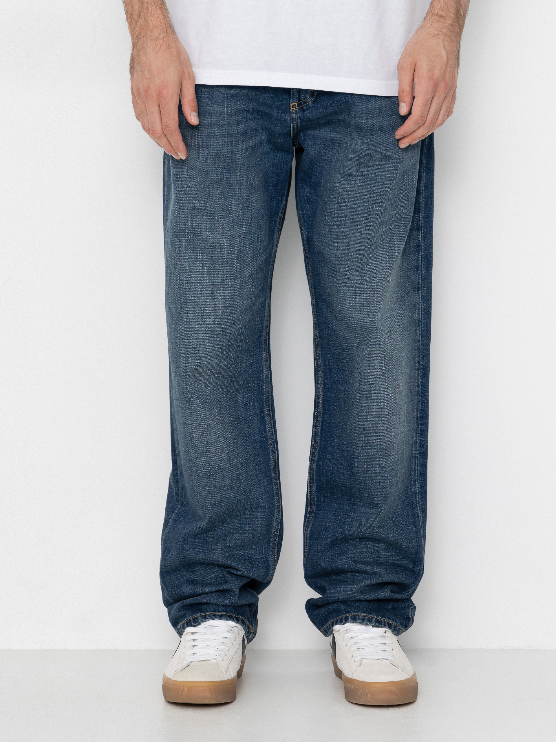 Kalhoty Carhartt WIP Marlow (blue/dark used wash)