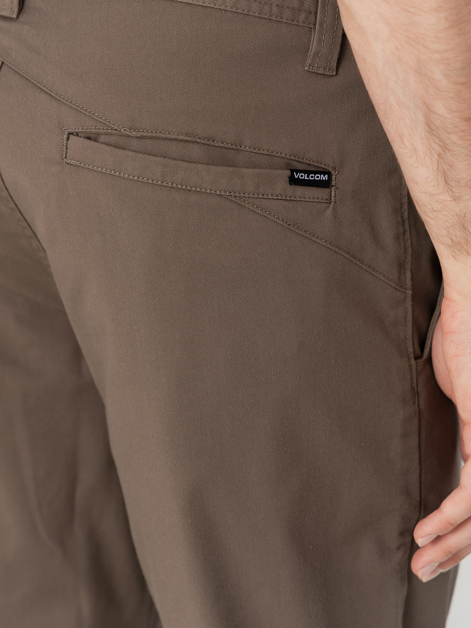Kalhoty Volcom Frickin Modern Stret (mushroom)