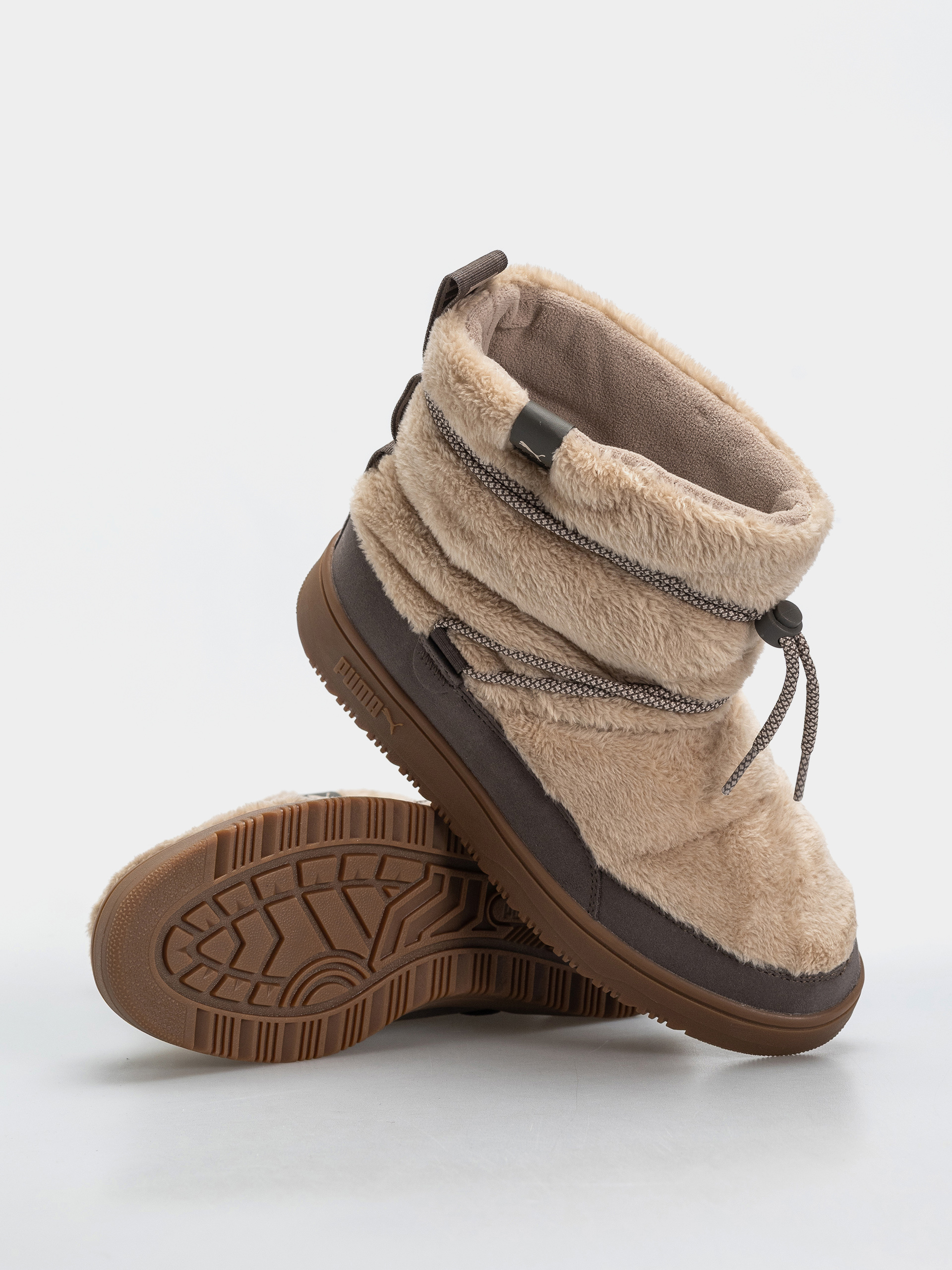 Boty Puma Snowbae Suede Wmn (birch/matte bronze)
