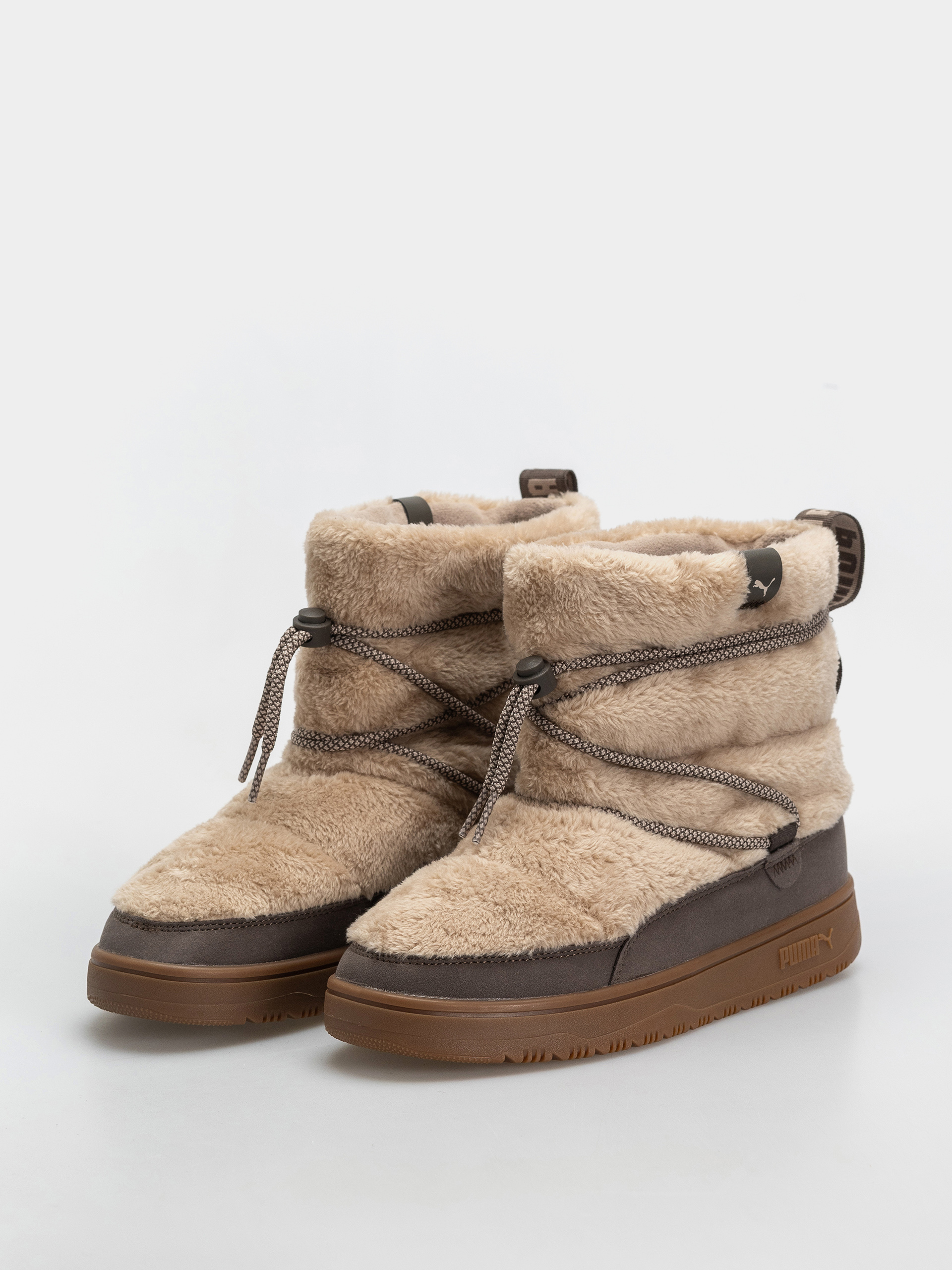 Boty Puma Snowbae Suede Wmn (birch/matte bronze)