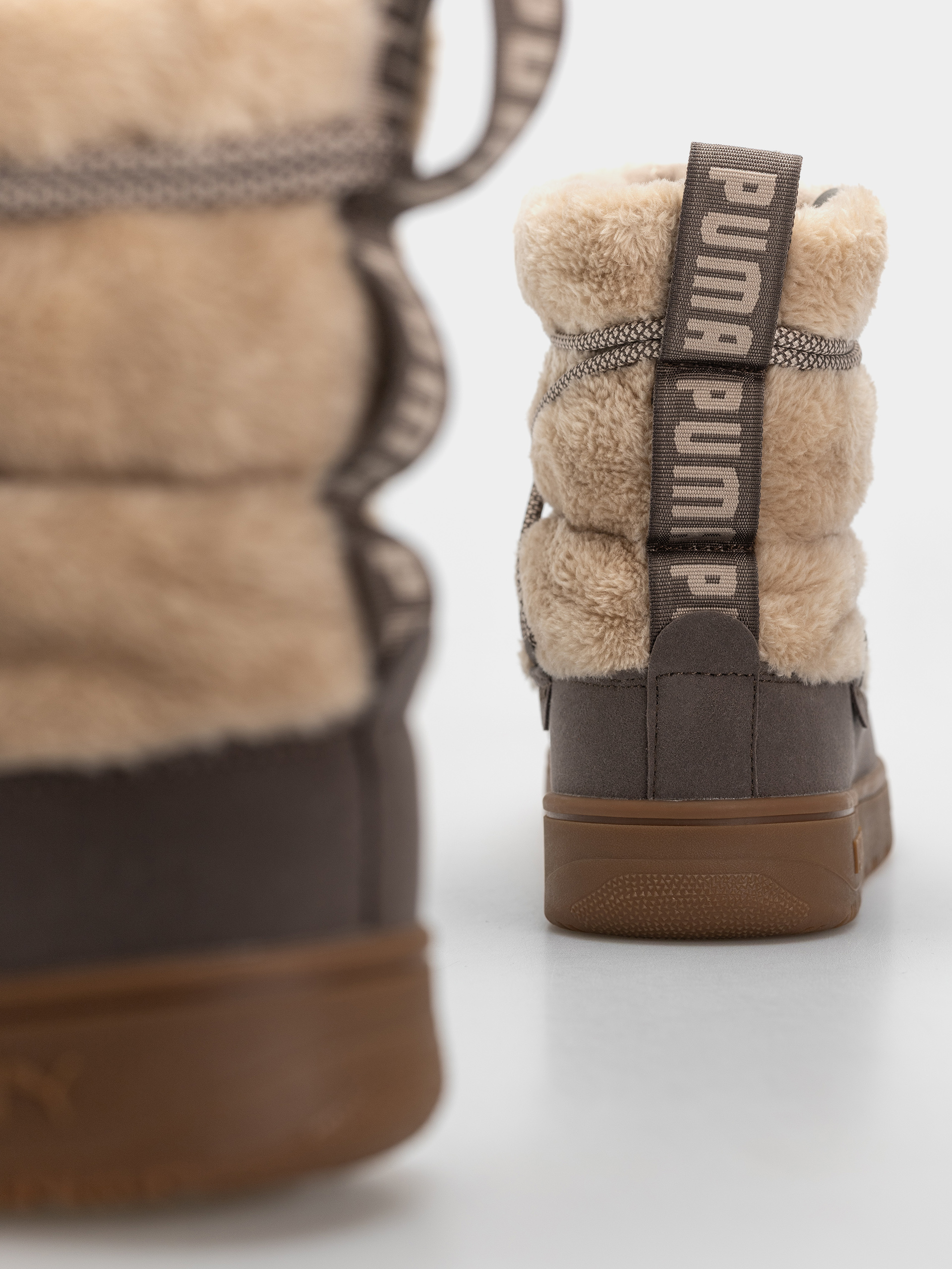 Boty Puma Snowbae Suede Wmn (birch/matte bronze)