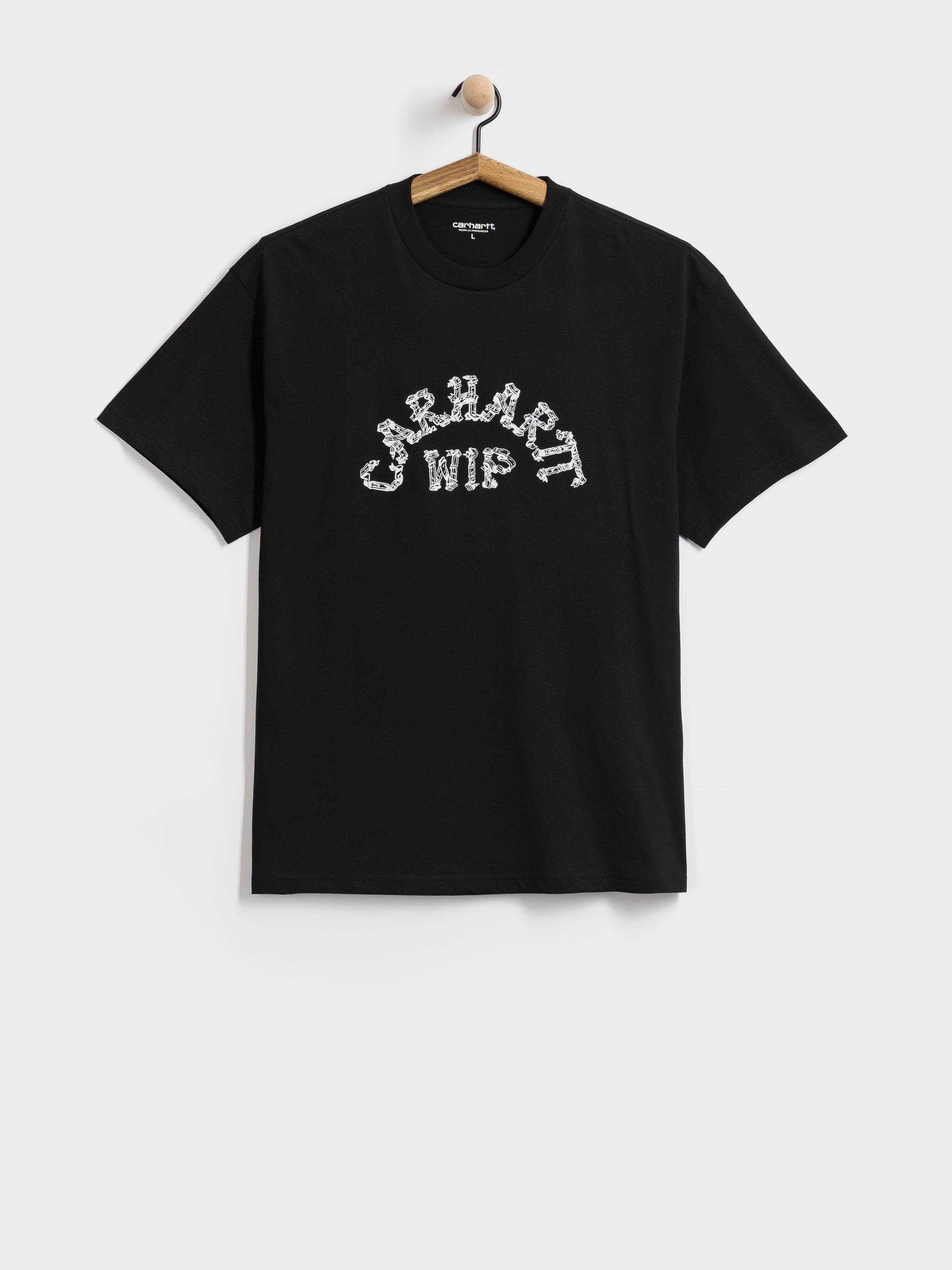 Tričko Carhartt WIP Ribbon Script (black)