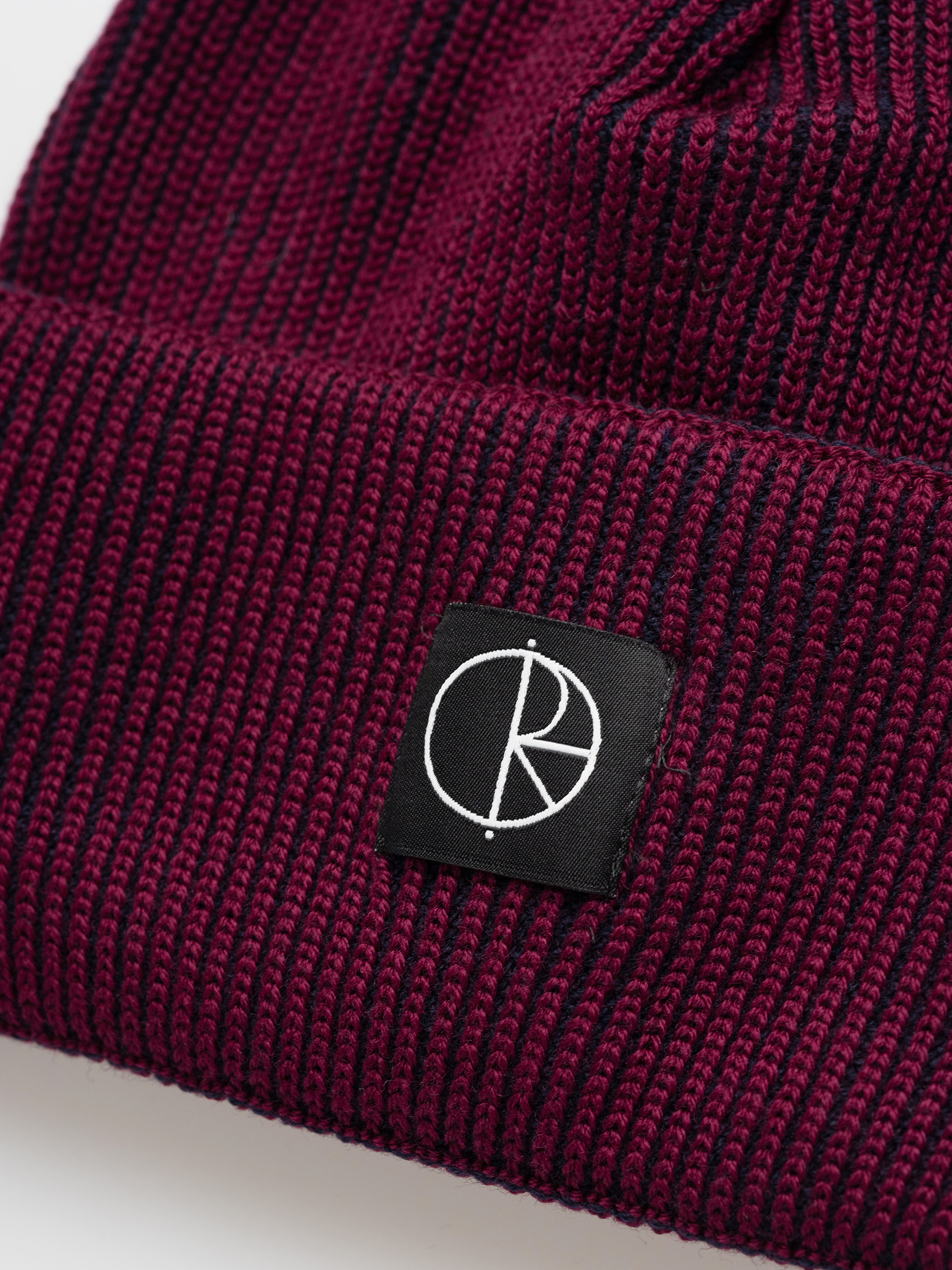 Čepice Polar Skate Lines Merino (wine/navy)