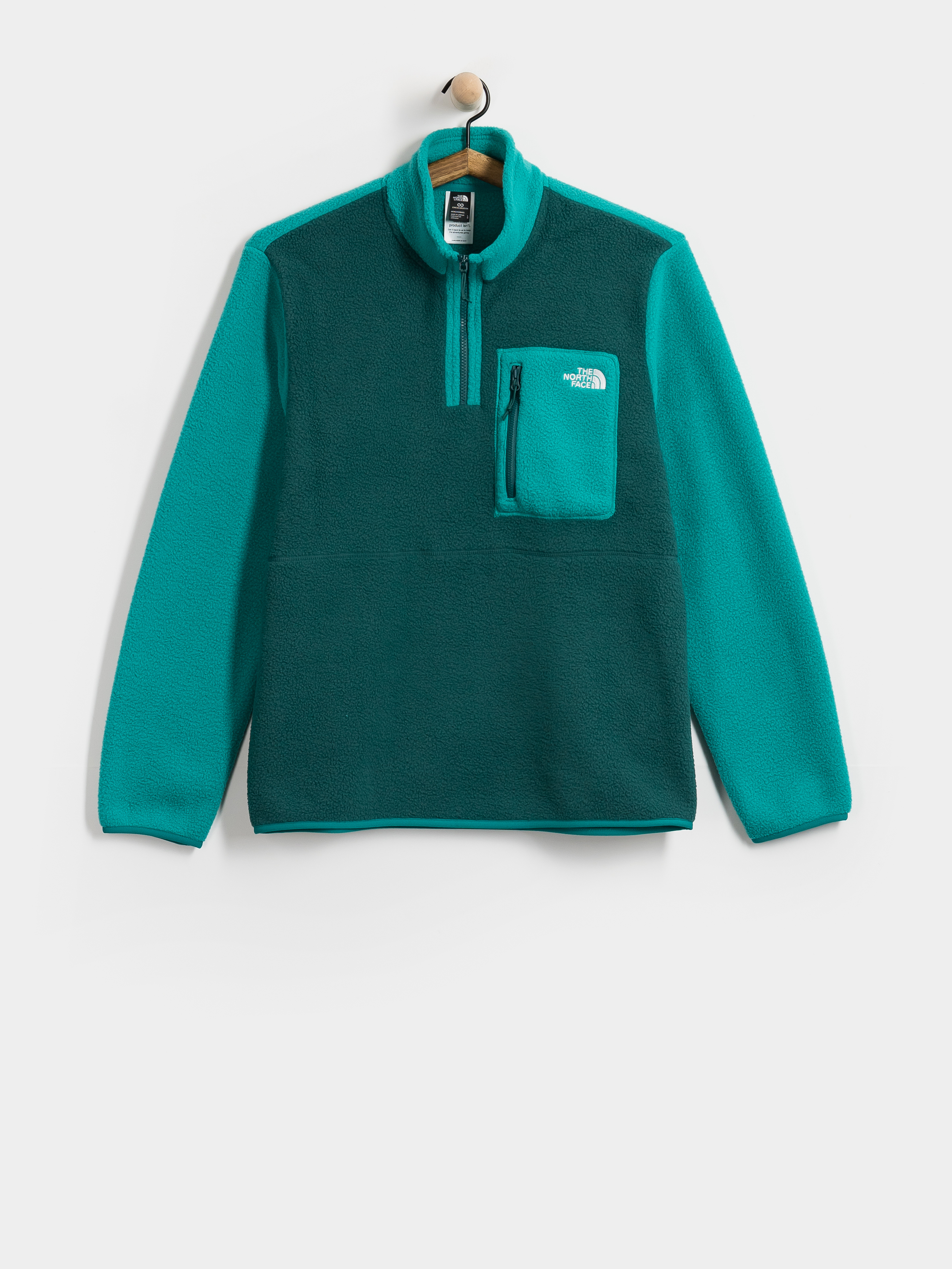 Fleecovu00e1 mikina The North Face Yumiori 1/4 Zip (pacific teal/restorativ)