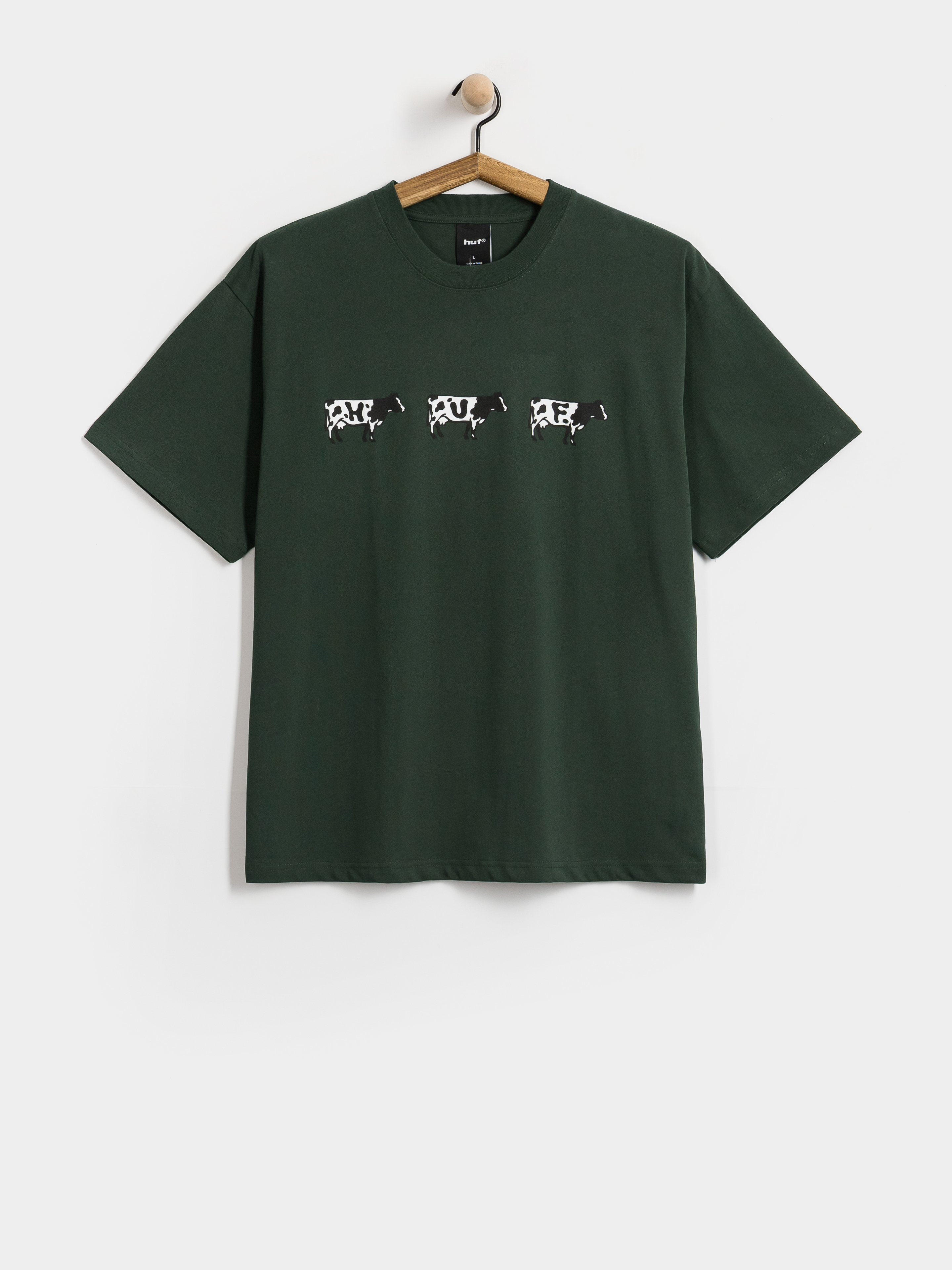 Tričko HUF Moo (forest green)