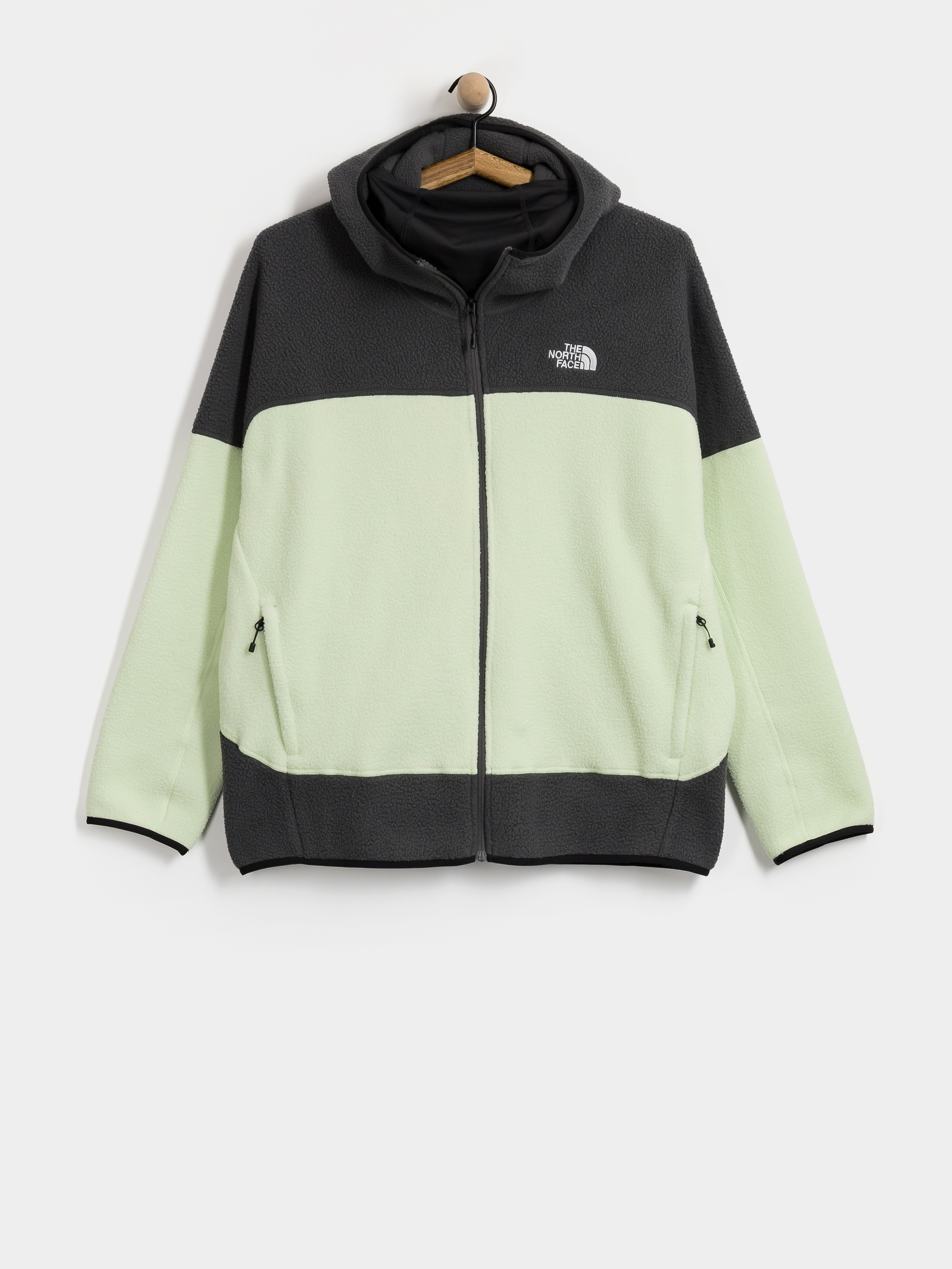 Mikina The North Face Nse Full Zip Mask Fleece (calcified lime/anthraci)