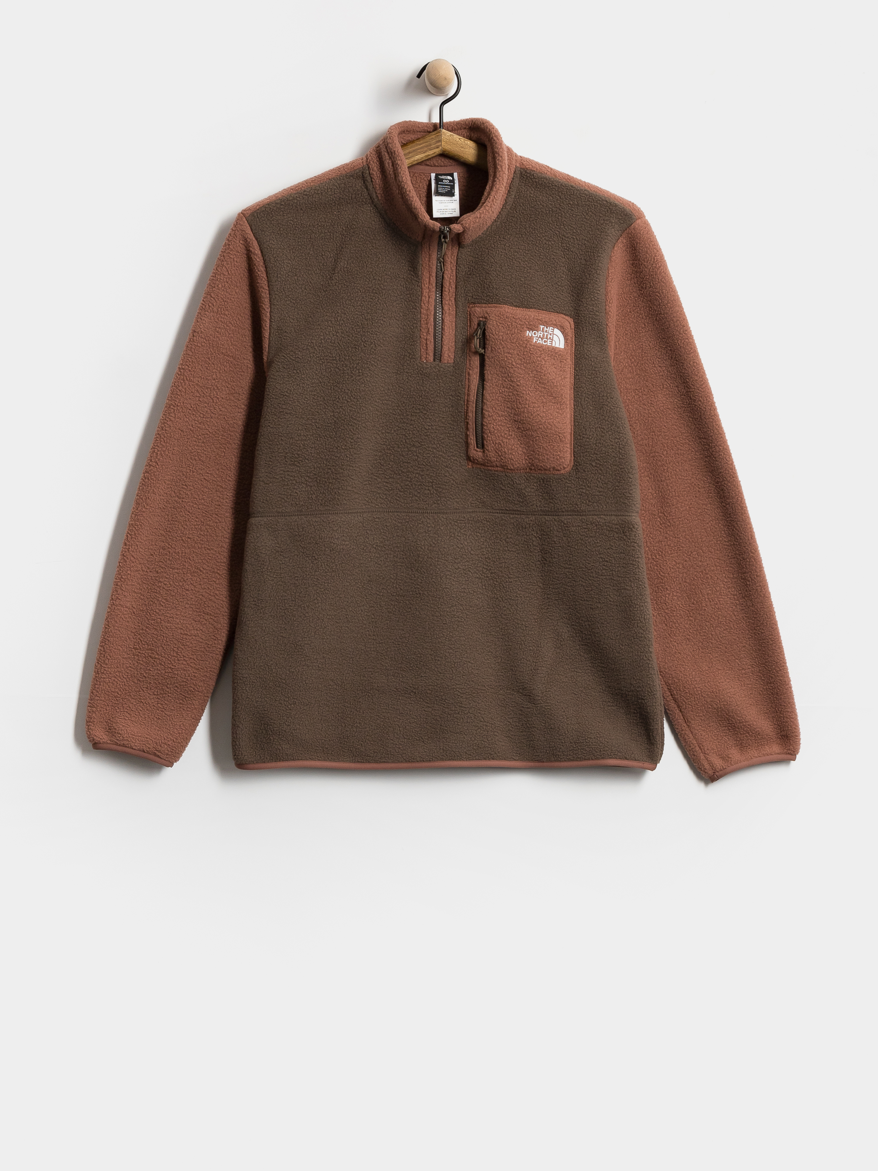 Fleecová mikina The North Face Yumiori 1/4 Zip (smokey brown/copper sil)