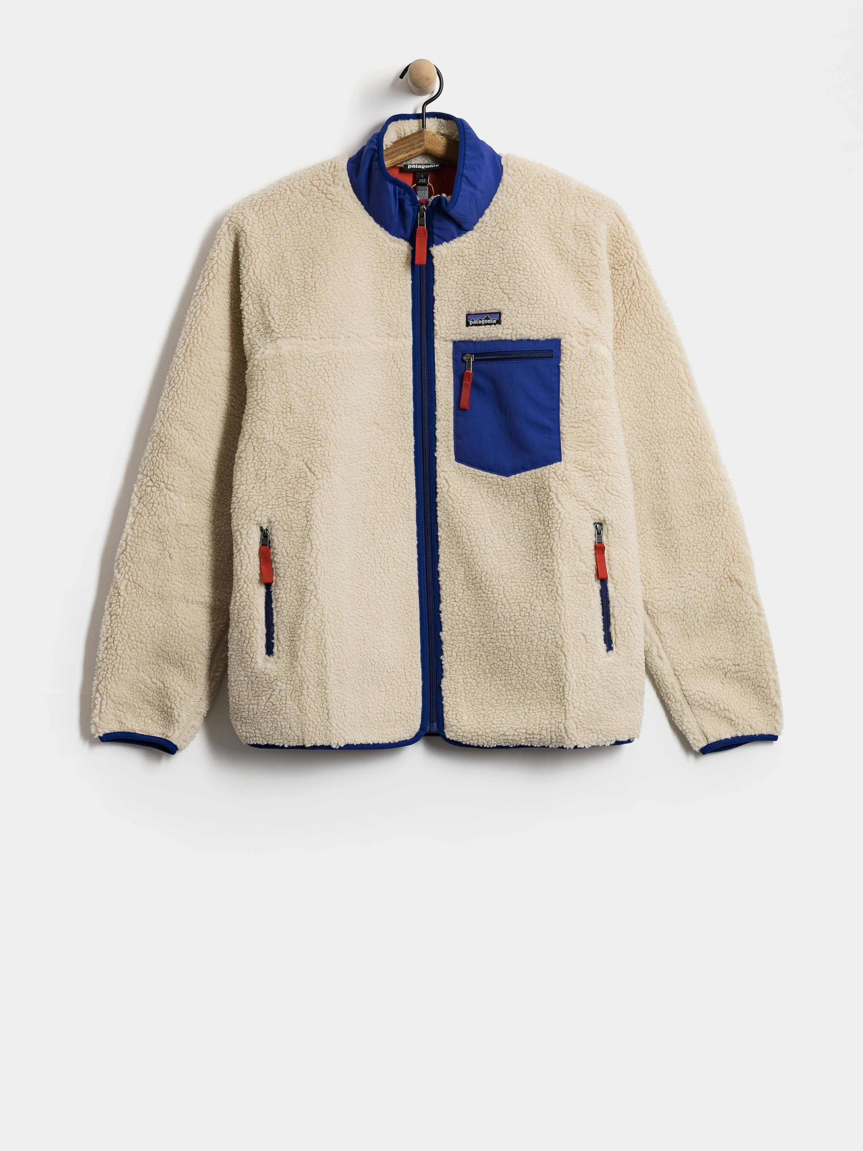 Bunda Patagonia Classic Retro X (dark natural w/cobalt blue)
