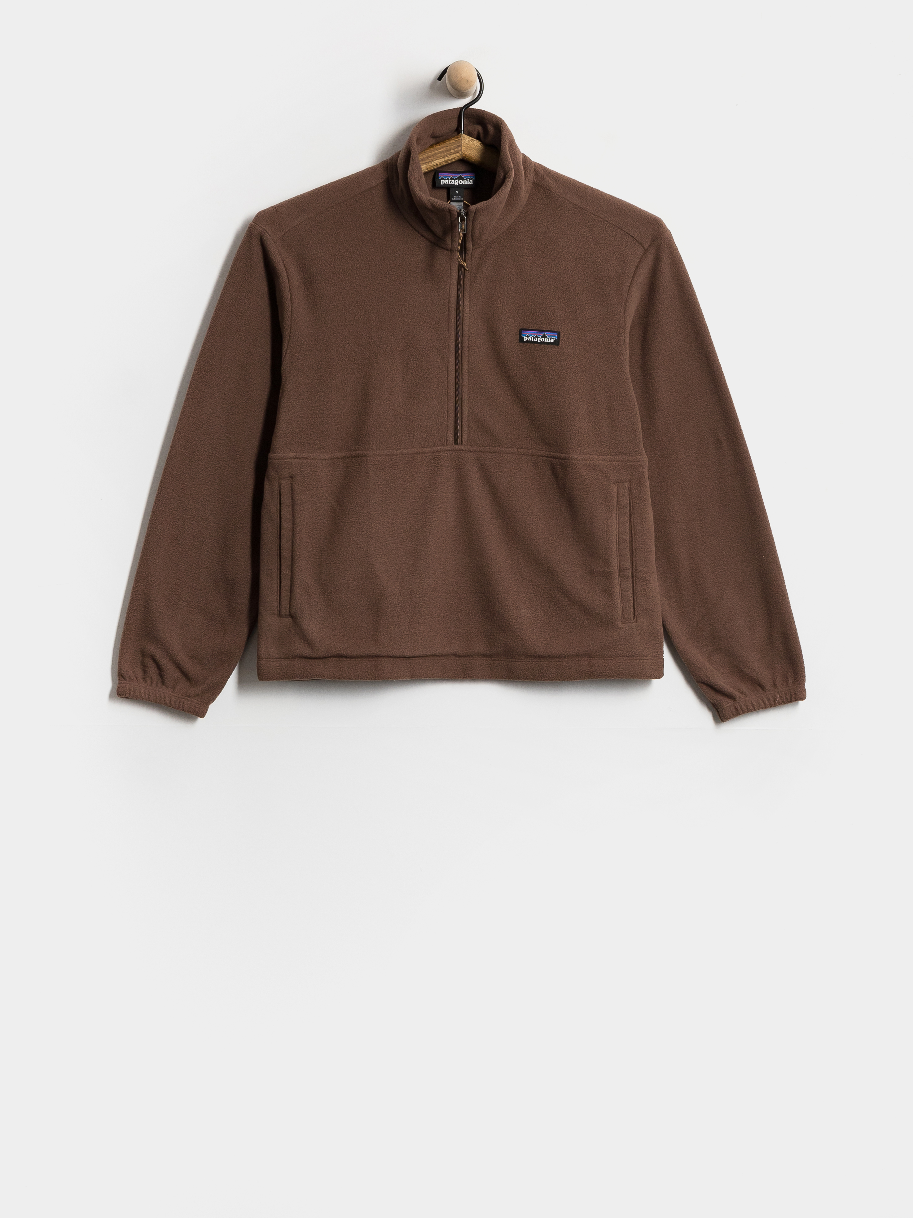 Fleecová mikina Patagonia Micro D 1/2 Zip Wmn (berm brown)
