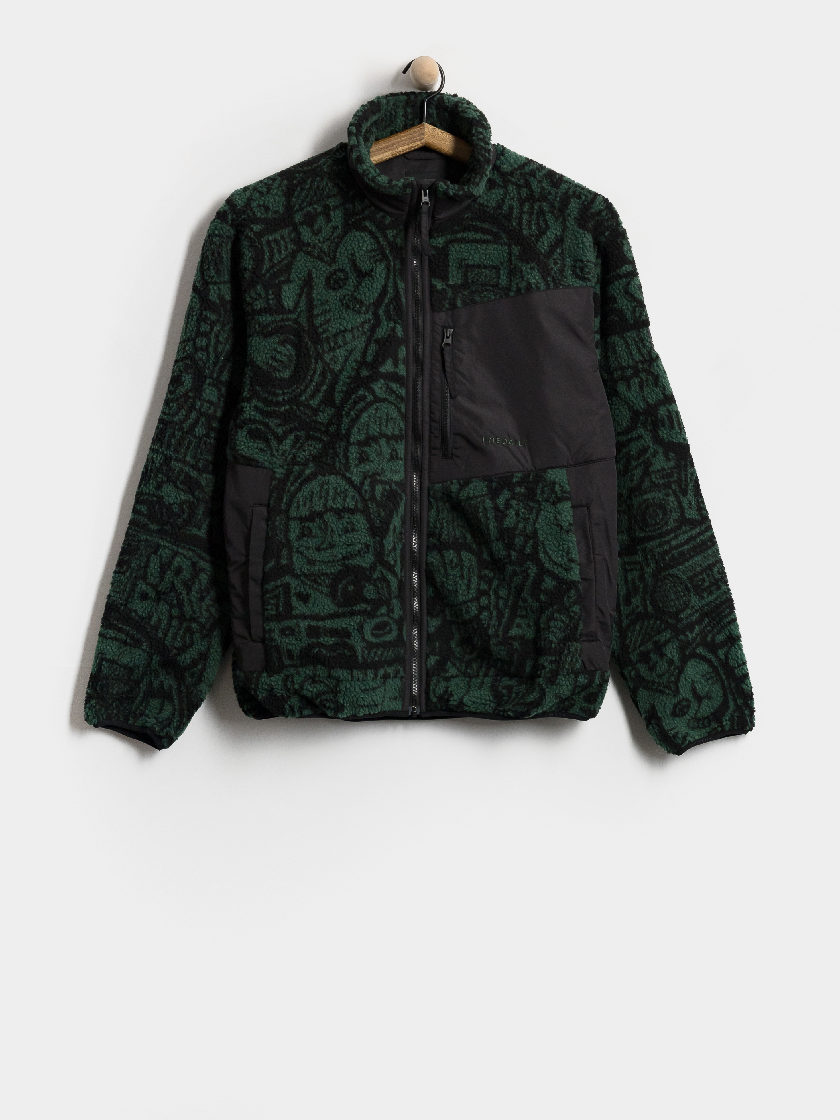 Fleecovu00e1 mikina Iriedaily Flawless (green black)