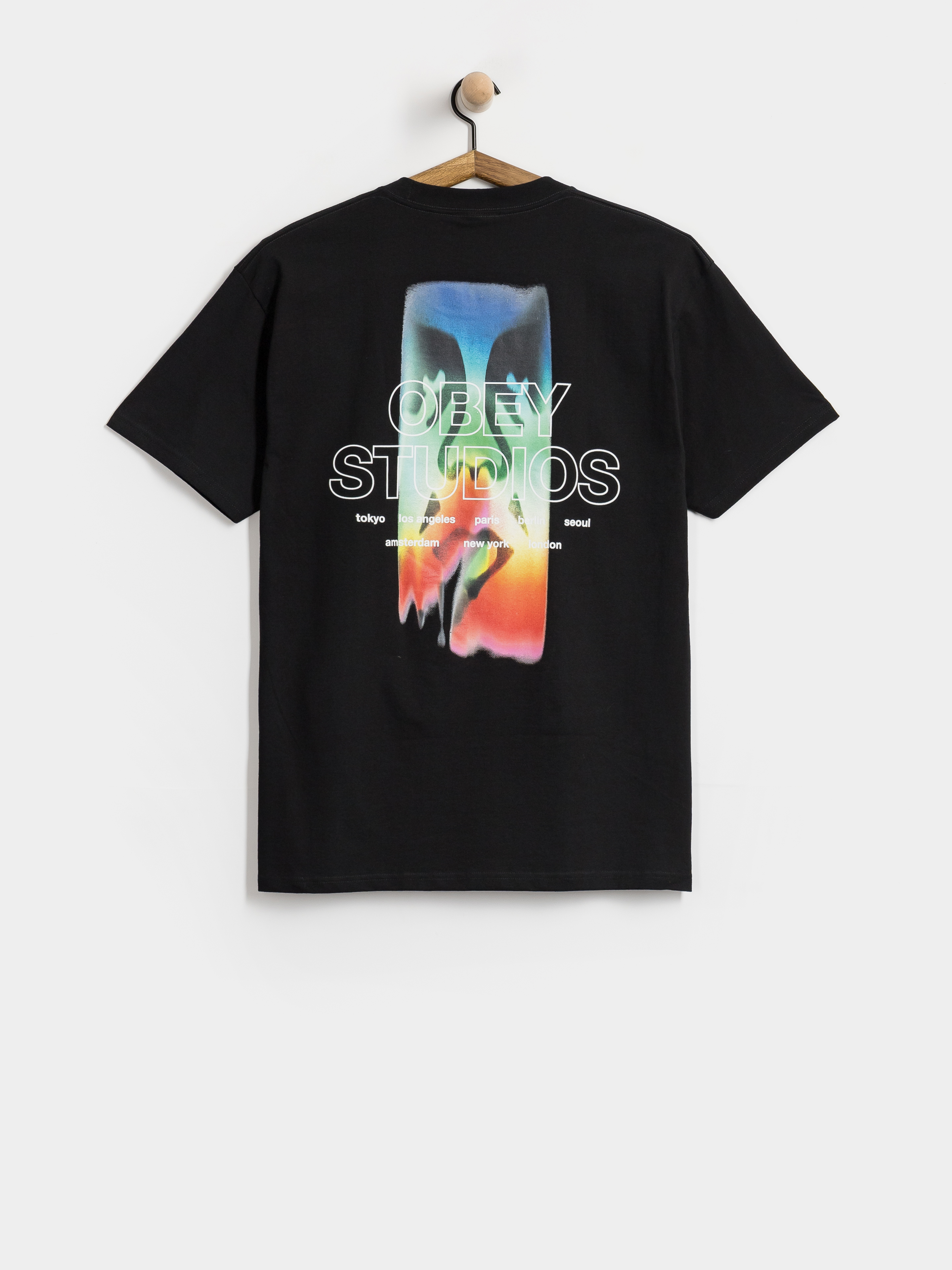 Tričko OBEY Spectrum (black)