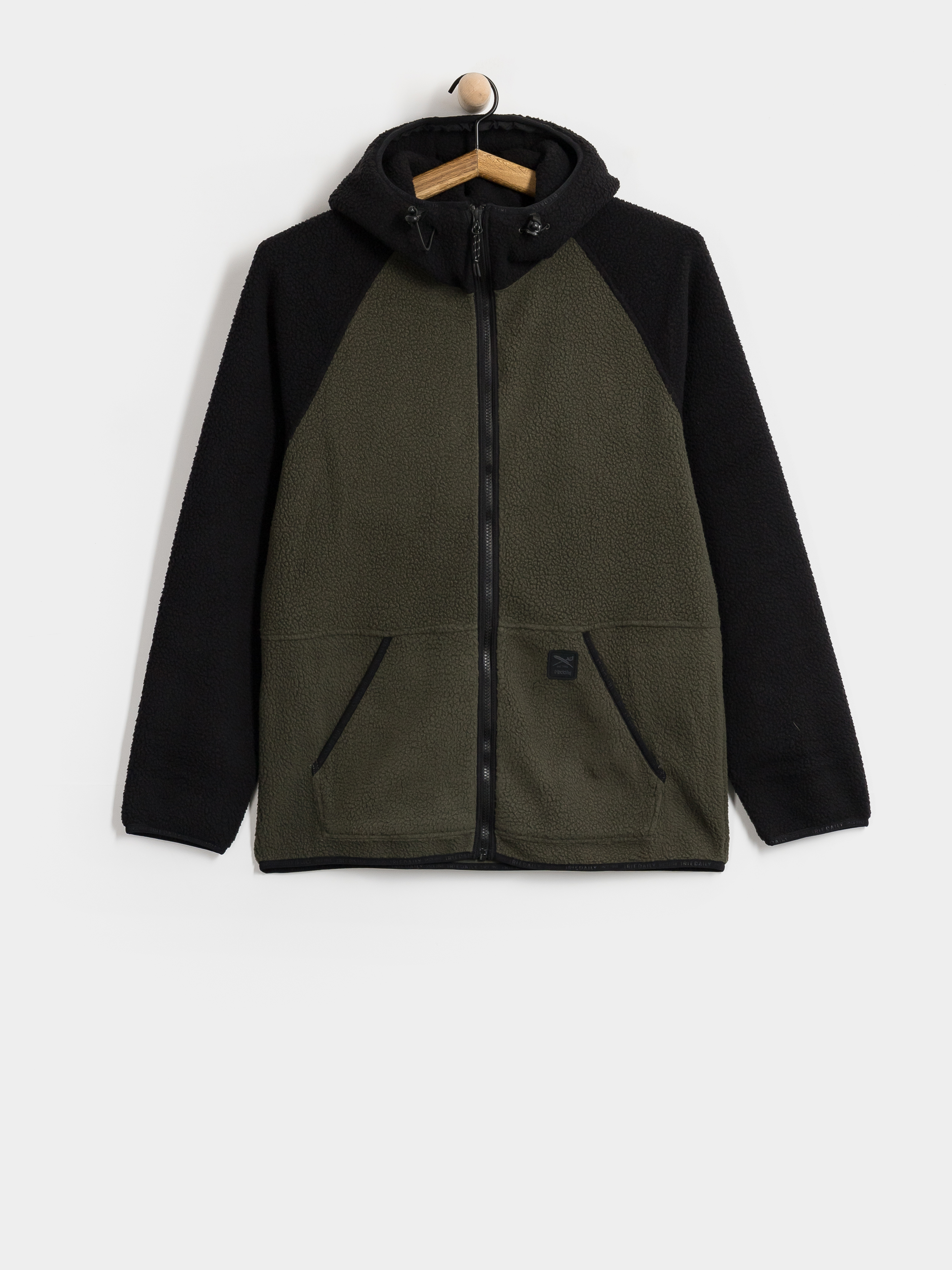 Fleecovu00e1 mikina Iriedaily Quentin Fleece (black olive)