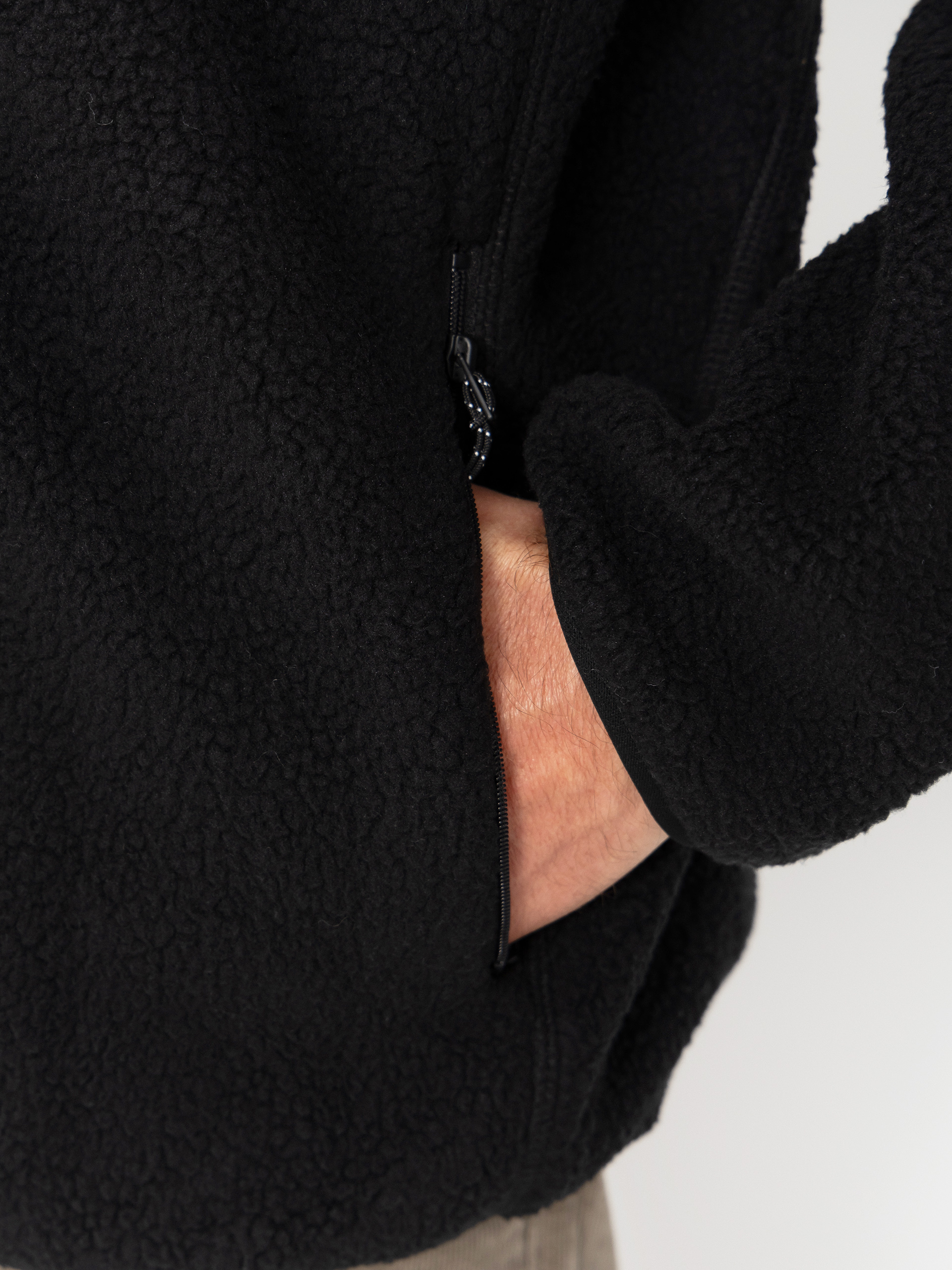 Mikina Volcom Nelson Sherpa Full Zip (black)