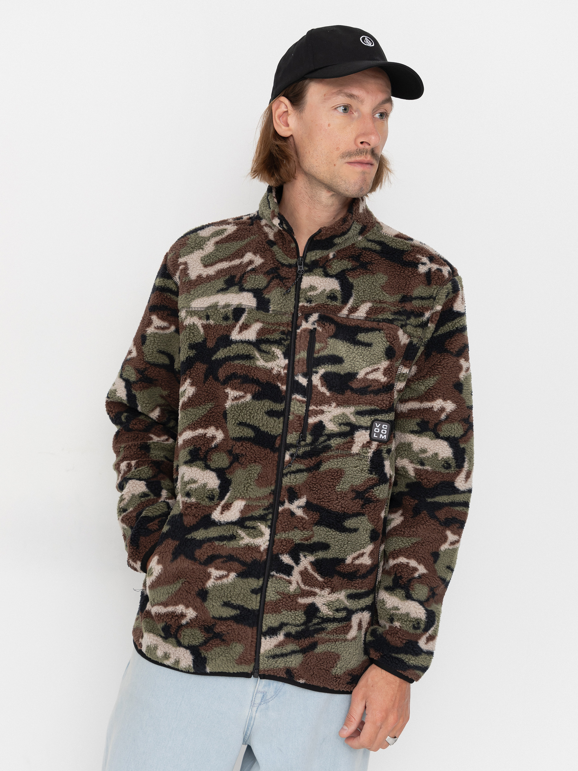 Mikina Volcom Nelson Sherpa Full Zip (camoflauge)