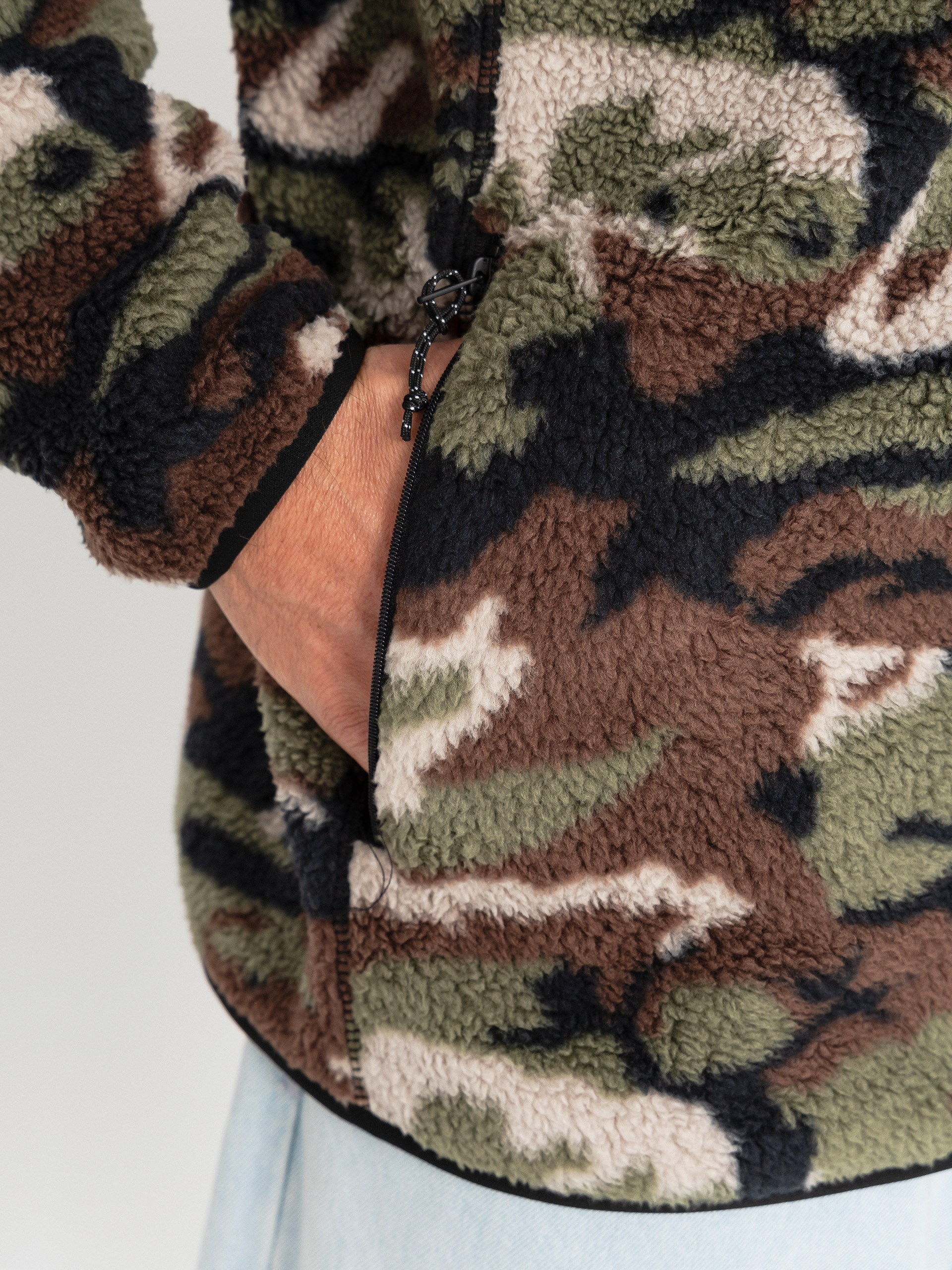 Mikina Volcom Nelson Sherpa Full Zip (camoflauge)