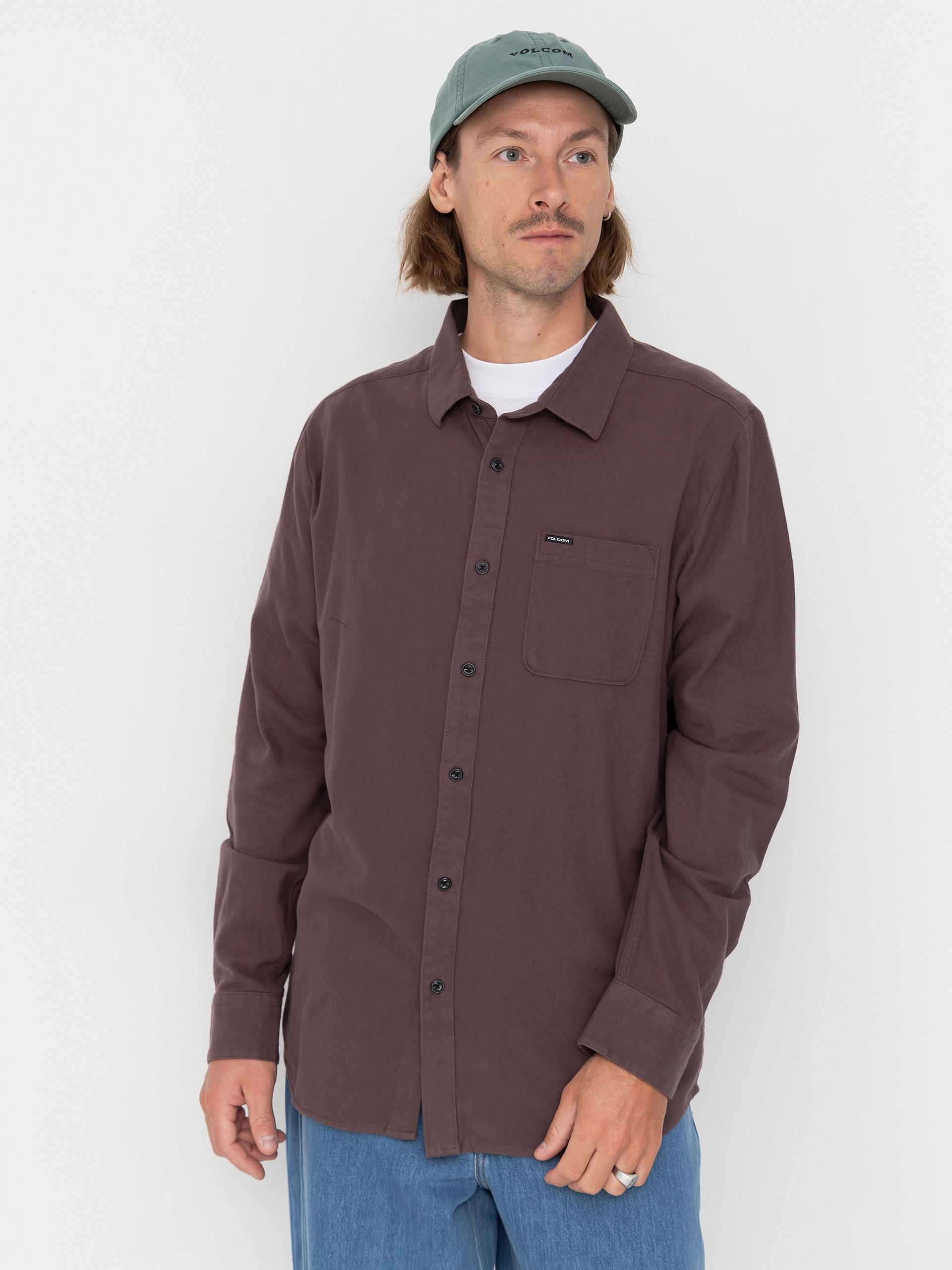 Kou0161ile Volcom Caden Solid Ls (raisin)