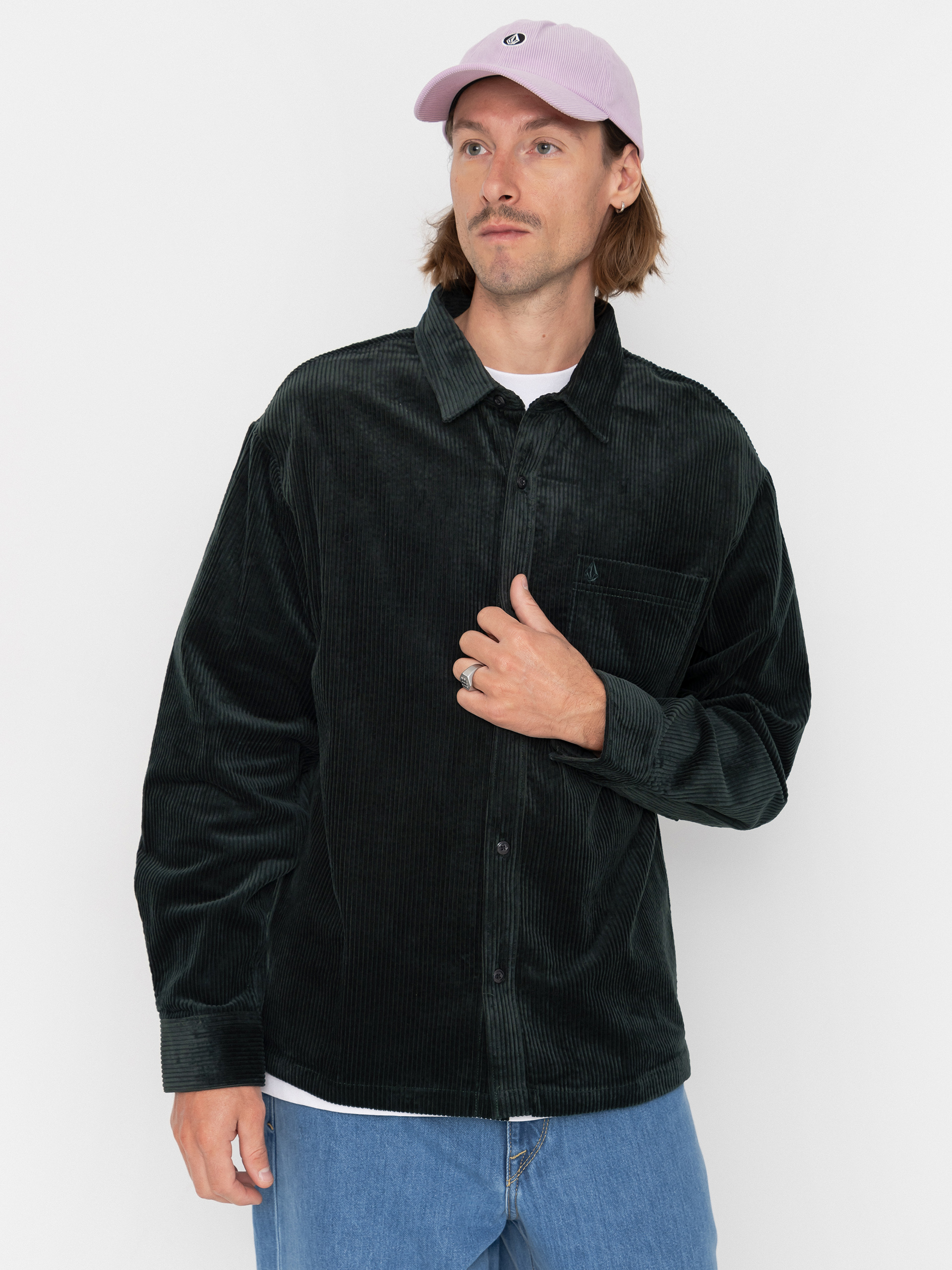 Košile Volcom Fostered II Cord Ls (scarab)