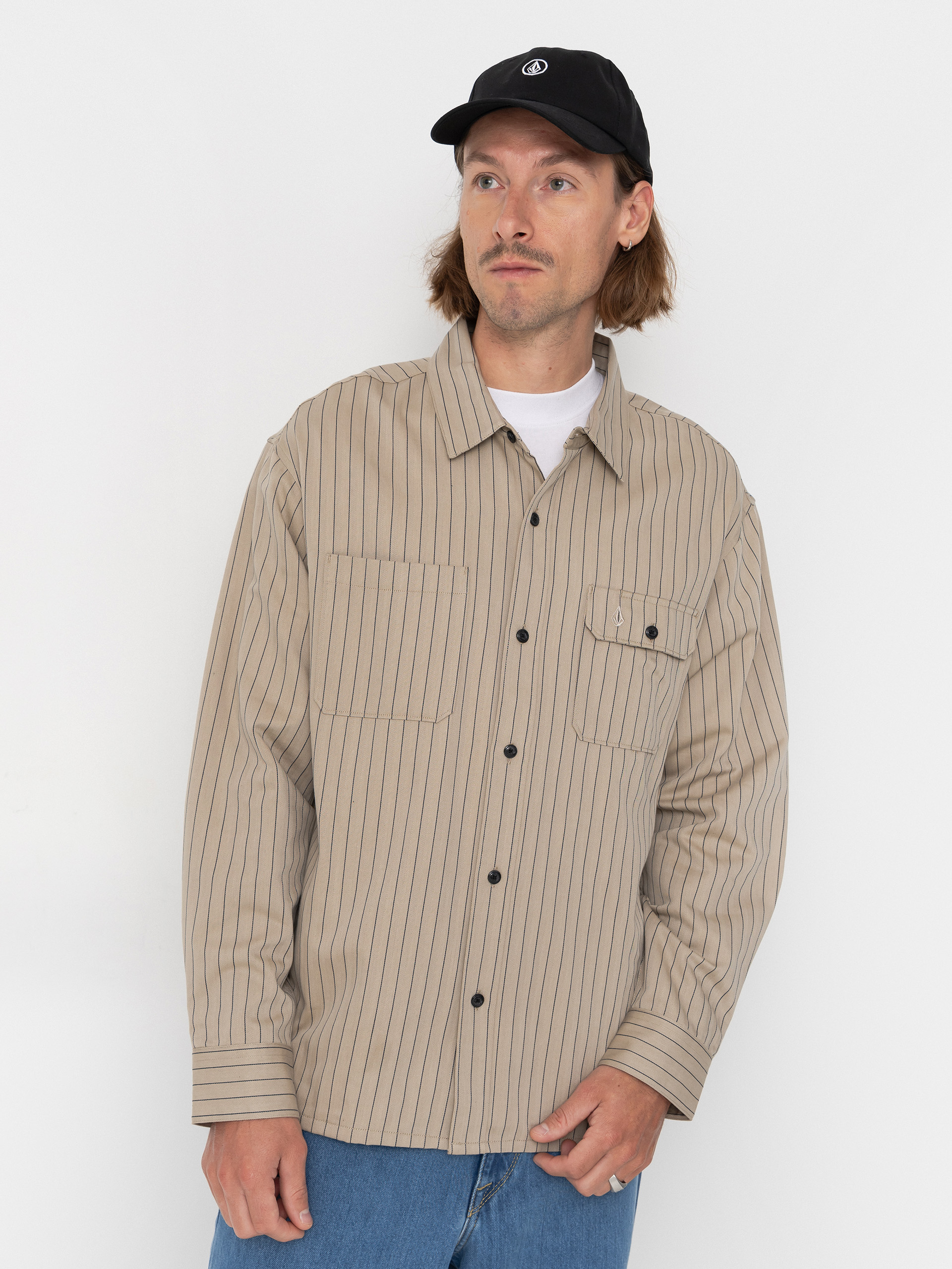 Košile Volcom Tradestone Ls (light khaki)