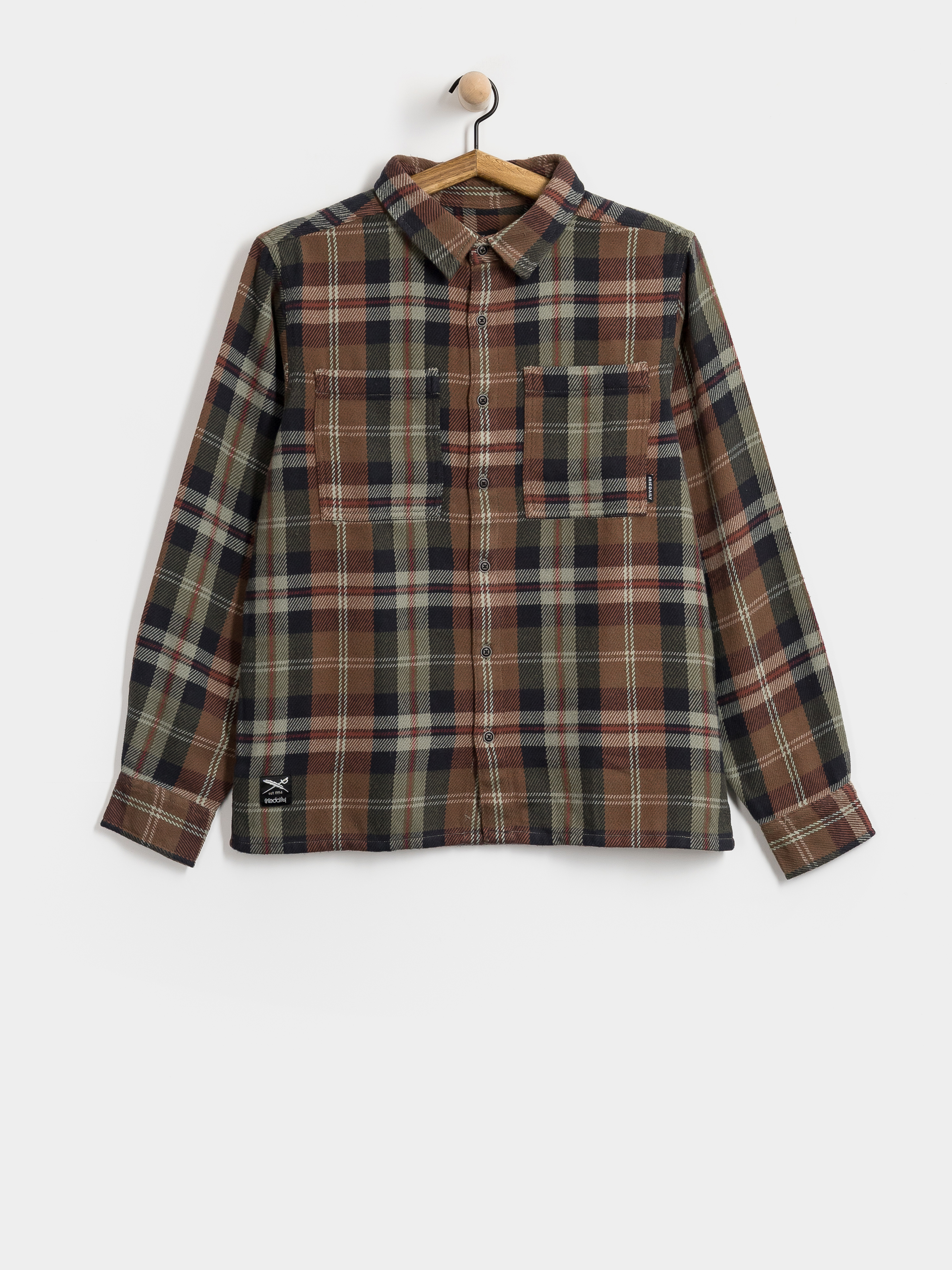 Košile Iriedaily Chillax Lumber (olive)